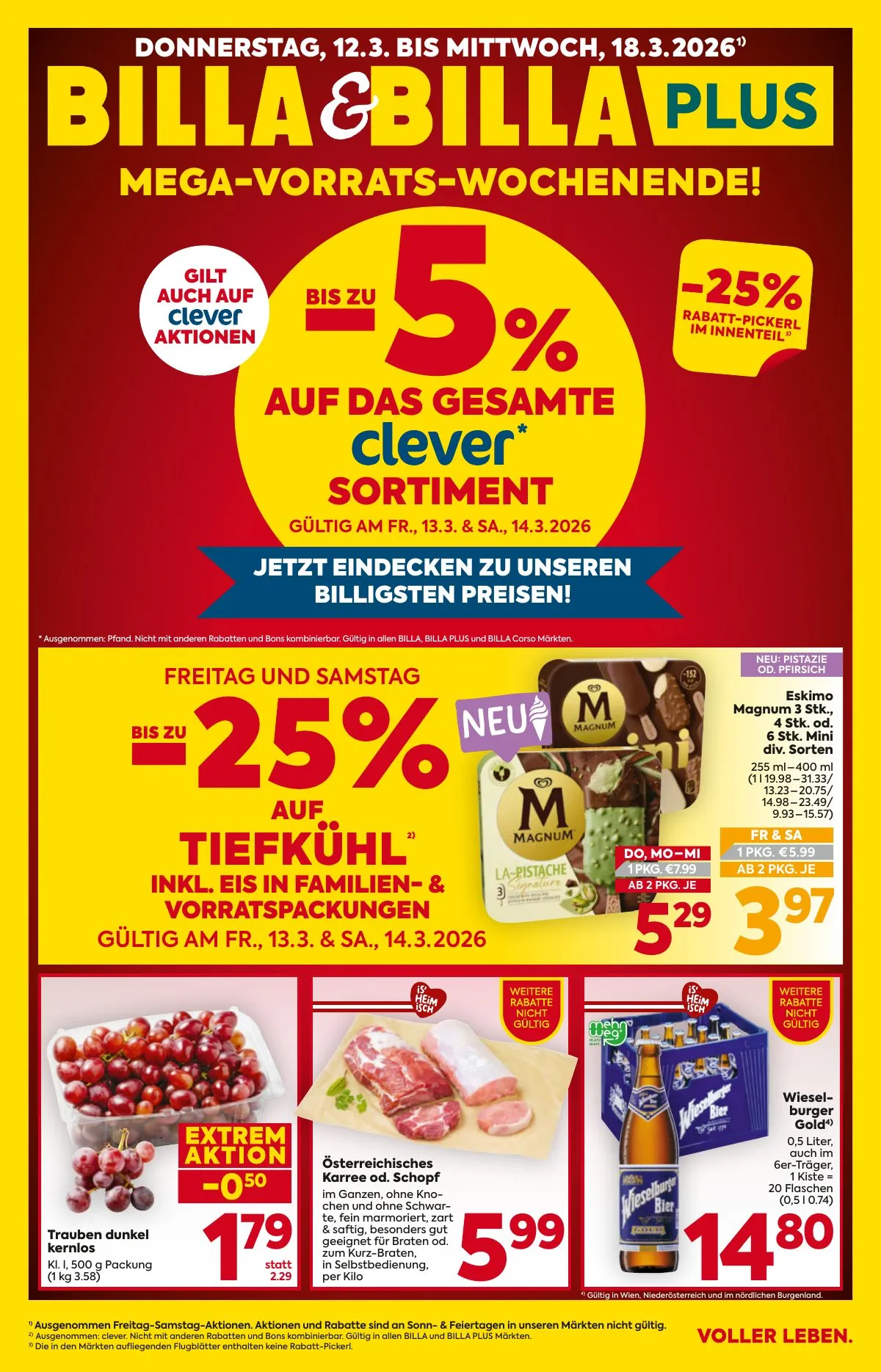 Billa akciós újság And Billa Plus 03.12–03.18