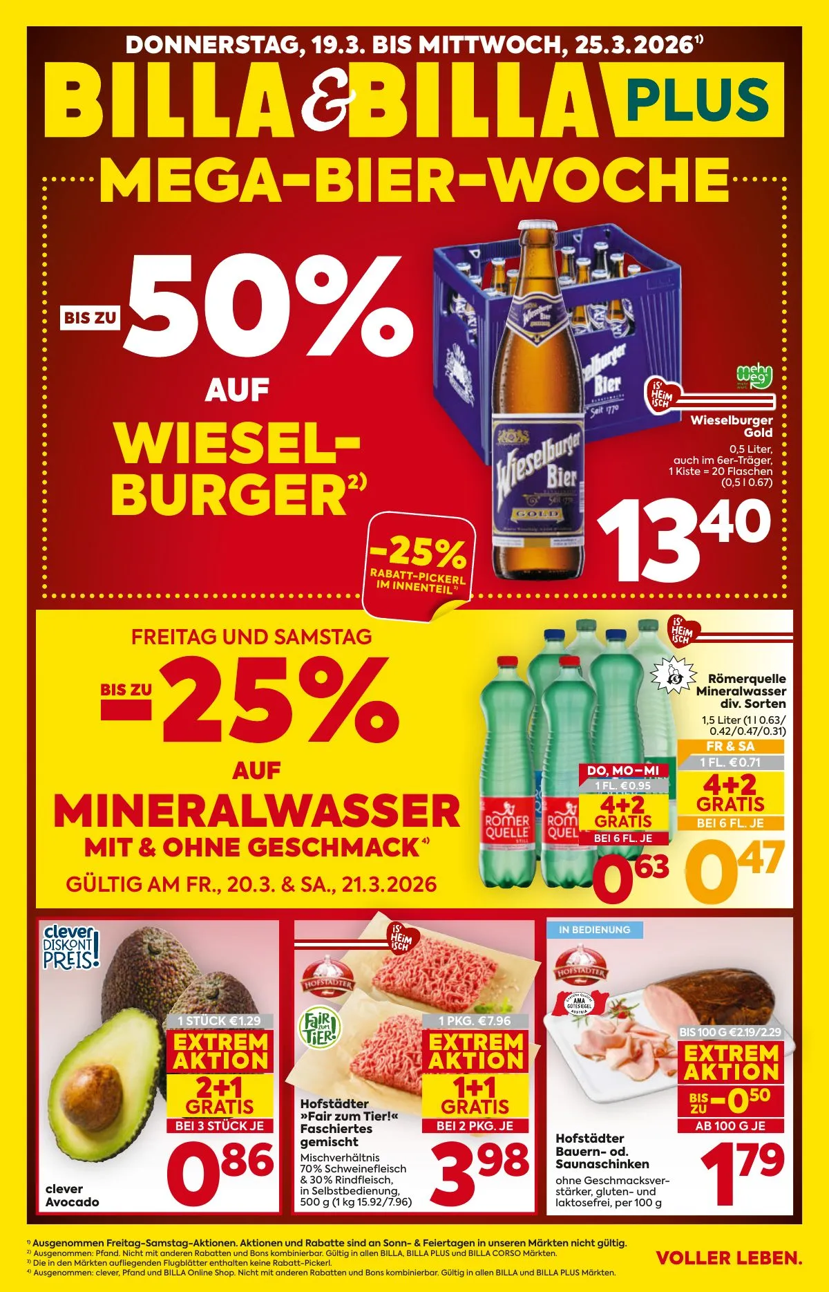 Billa akciós újság And Billa Plus 03.19–03.25