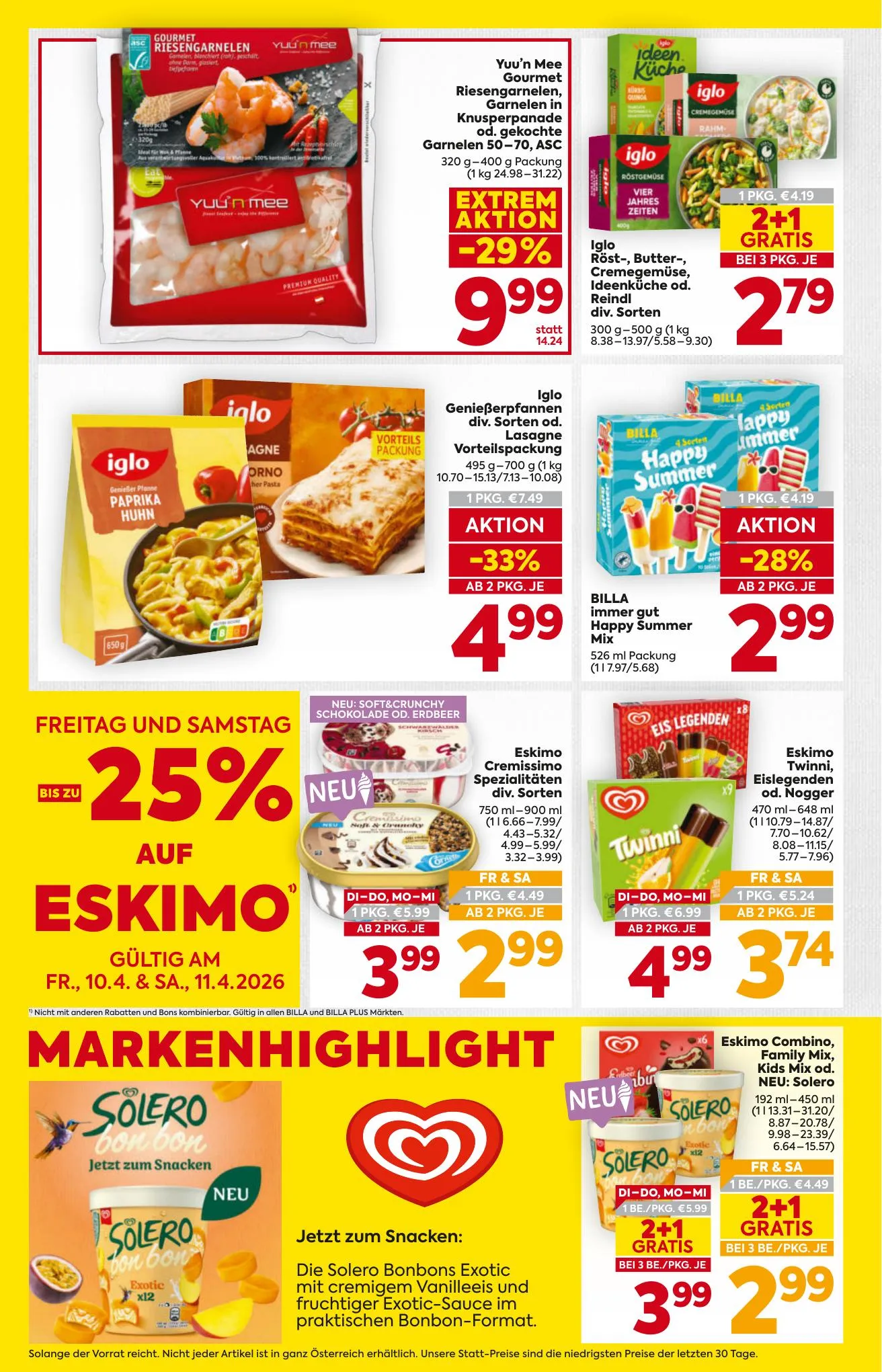 Billa akciós újság And Billa Plus 04.07–04.15 – 10. oldal