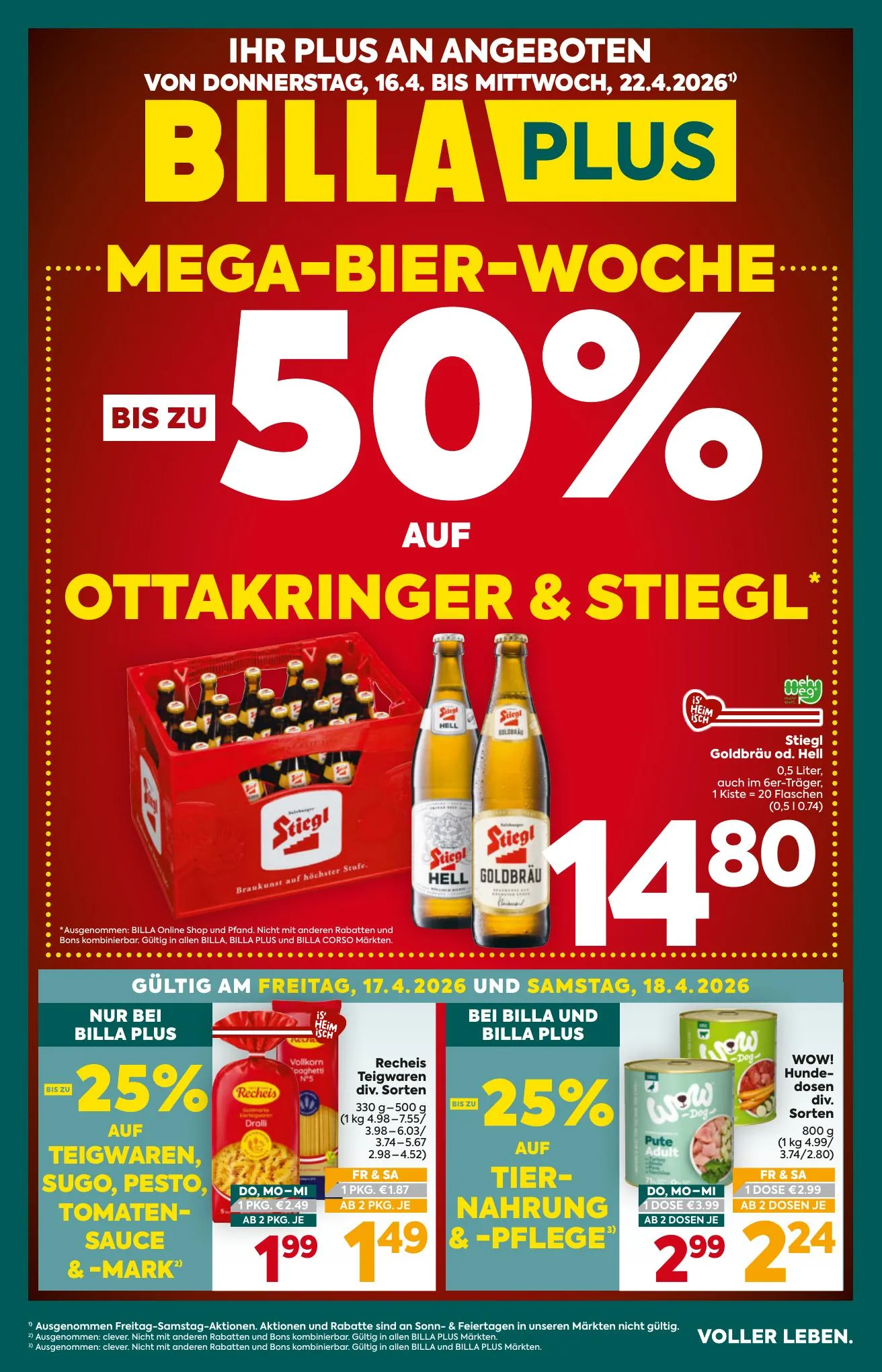 Billa akciós újság Plus 04.16–04.22