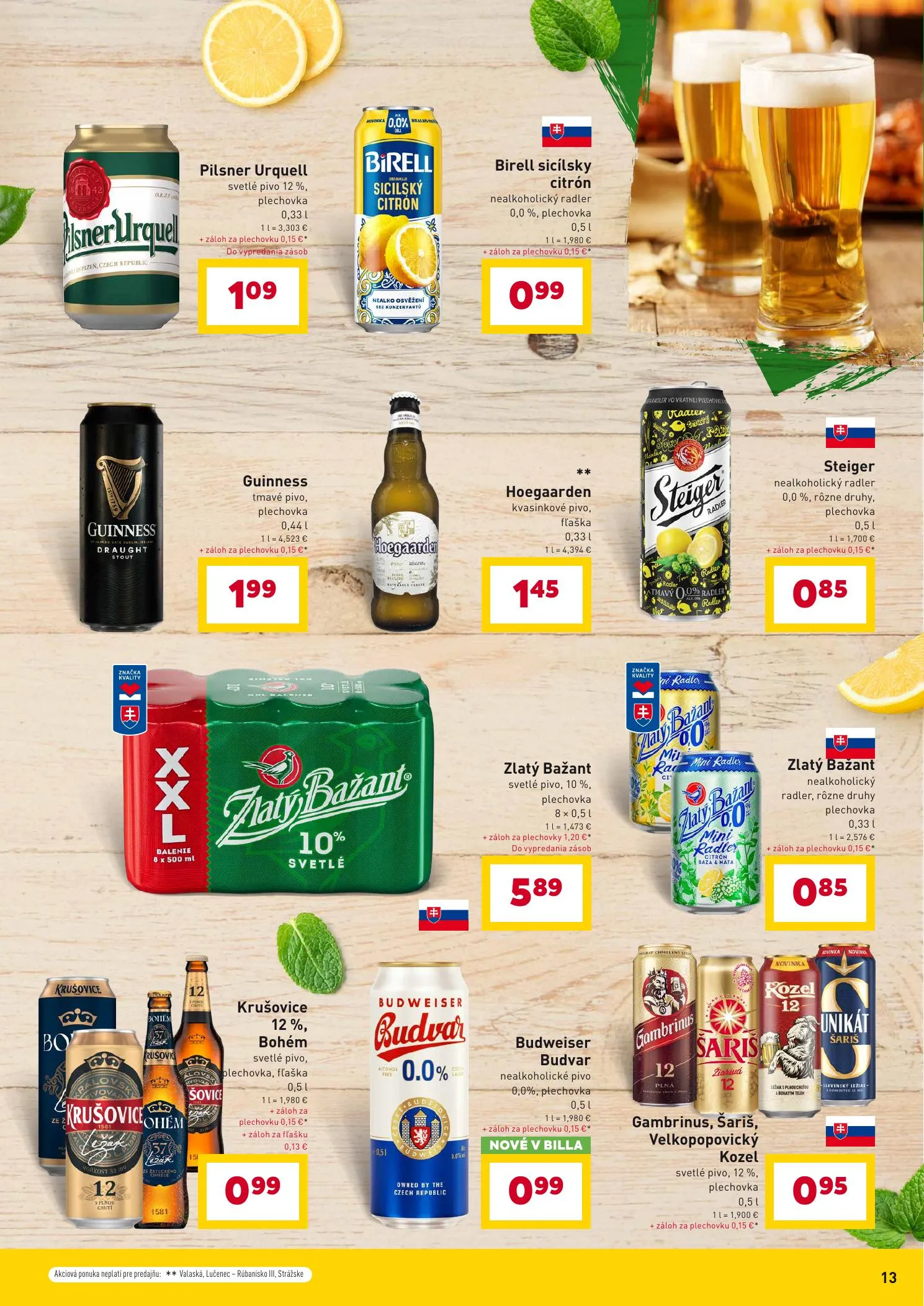 Billa akciós újság Szlovákia Grill 04.07–04.28 – 13. oldal