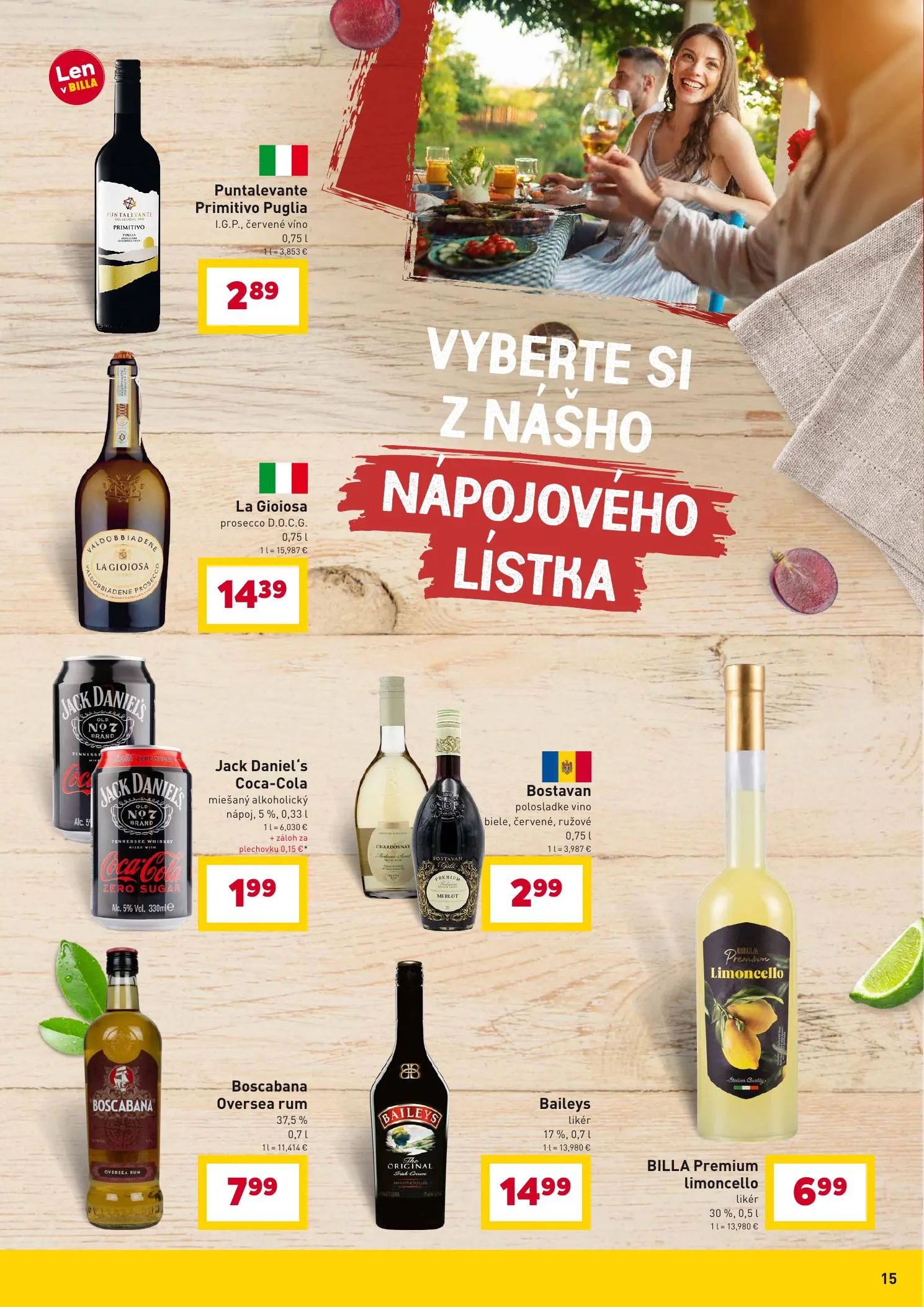 Billa akciós újság Szlovákia Grill 04.07–04.28 – 15. oldal