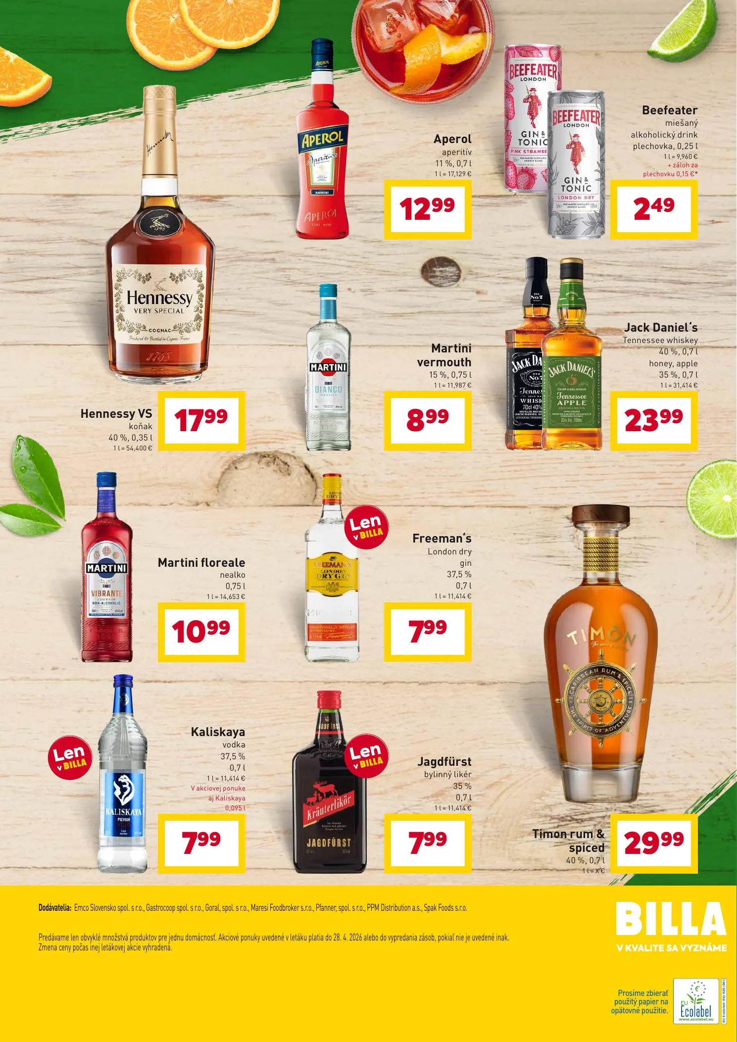 Billa akciós újság Szlovákia Grill 04.07–04.28 – 18. oldal