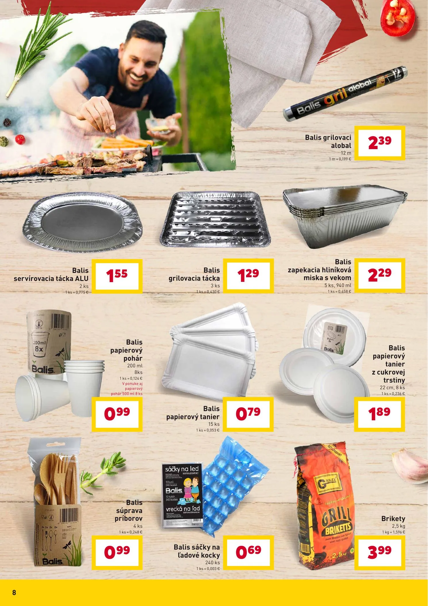 Billa akciós újság Szlovákia Grill 04.07–04.28 – 8. oldal