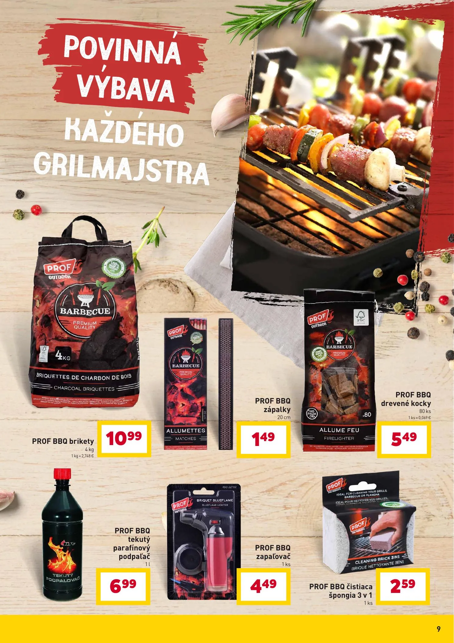 Billa akciós újság Szlovákia Grill 04.07–04.28 – 9. oldal