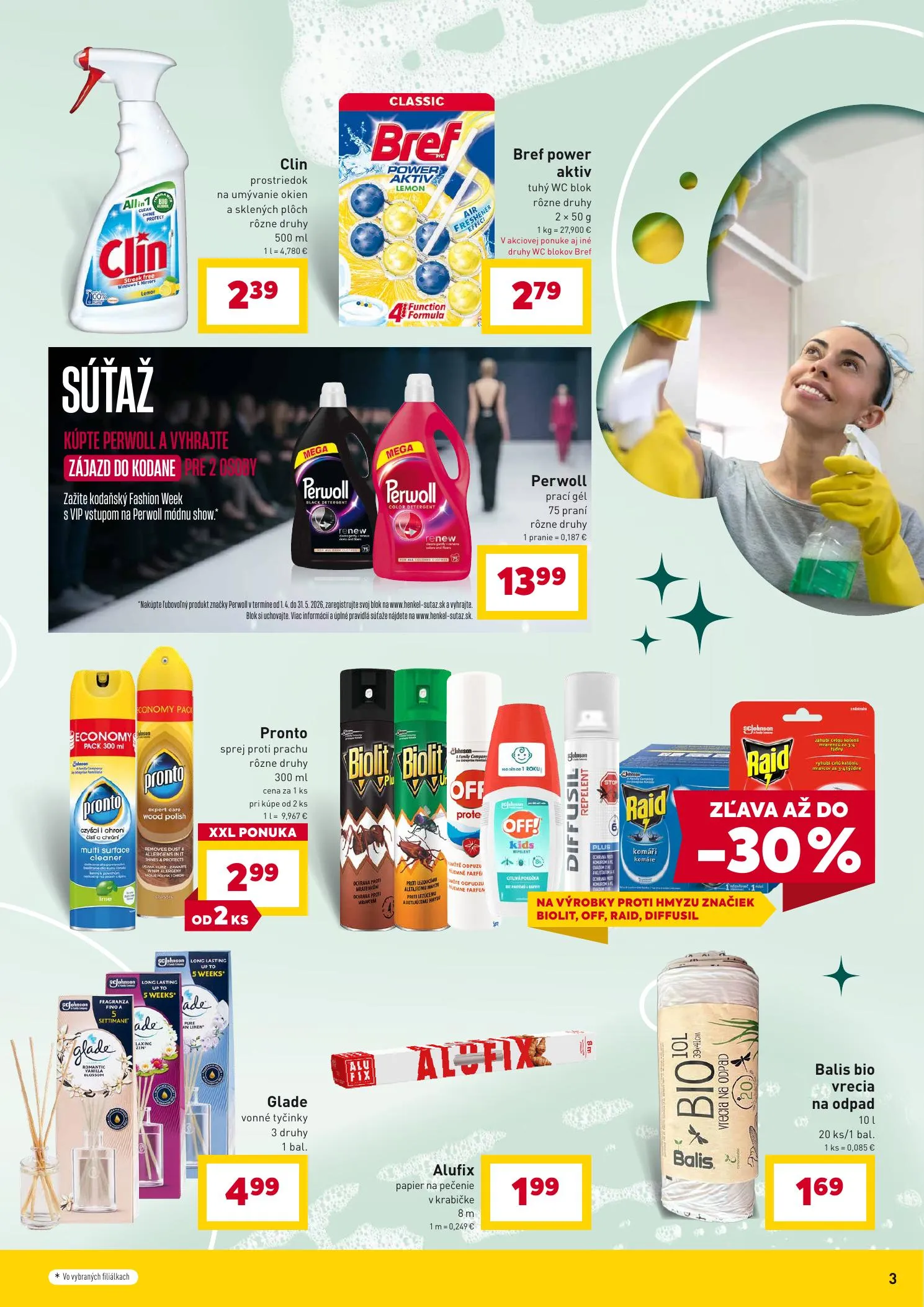 Billa akciós újság Szlovákia Haztartas 04.07–04.28 – 3. oldal