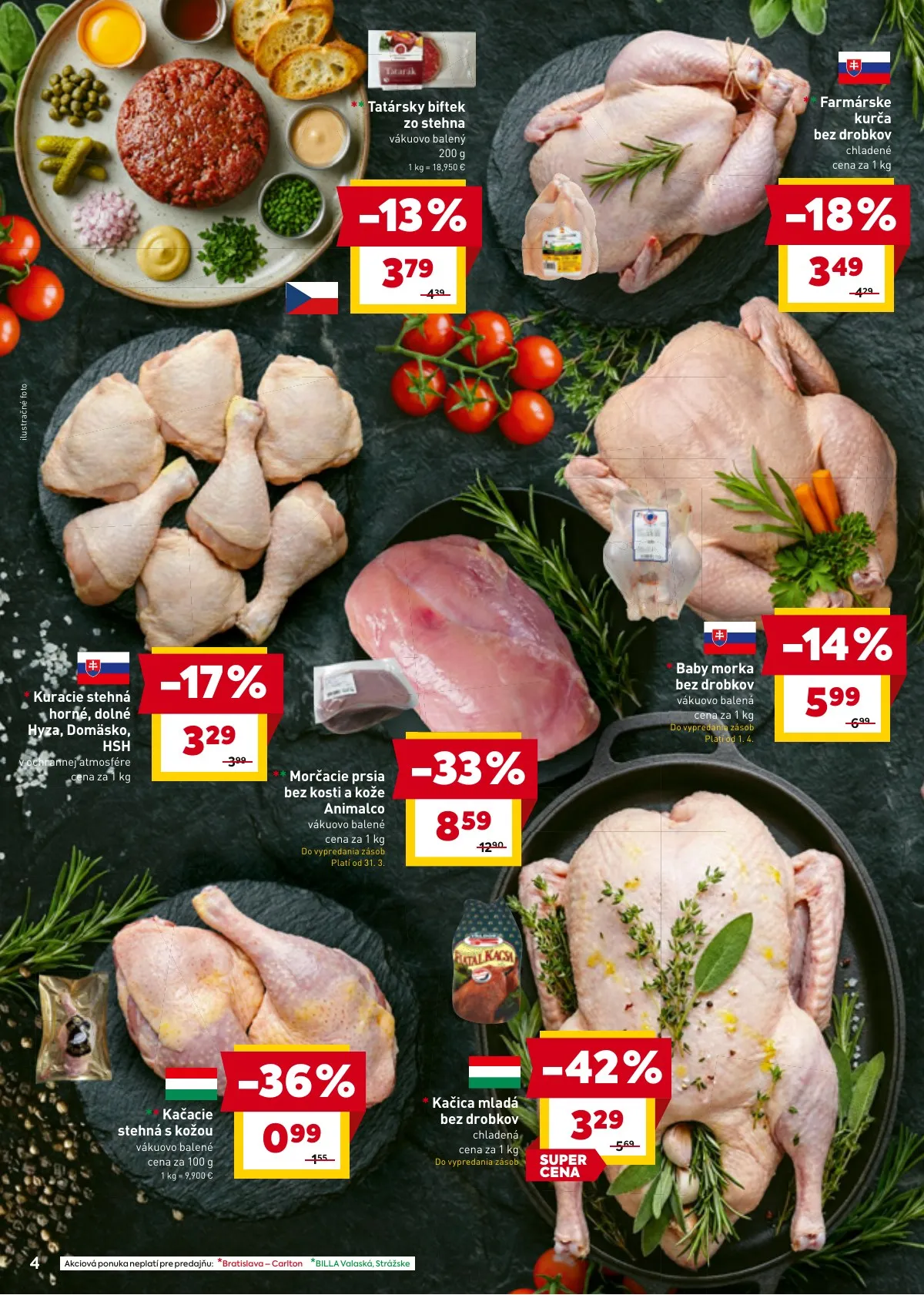 Billa akciós újság Szlovákia 03.30–04.06 – 6. oldal
