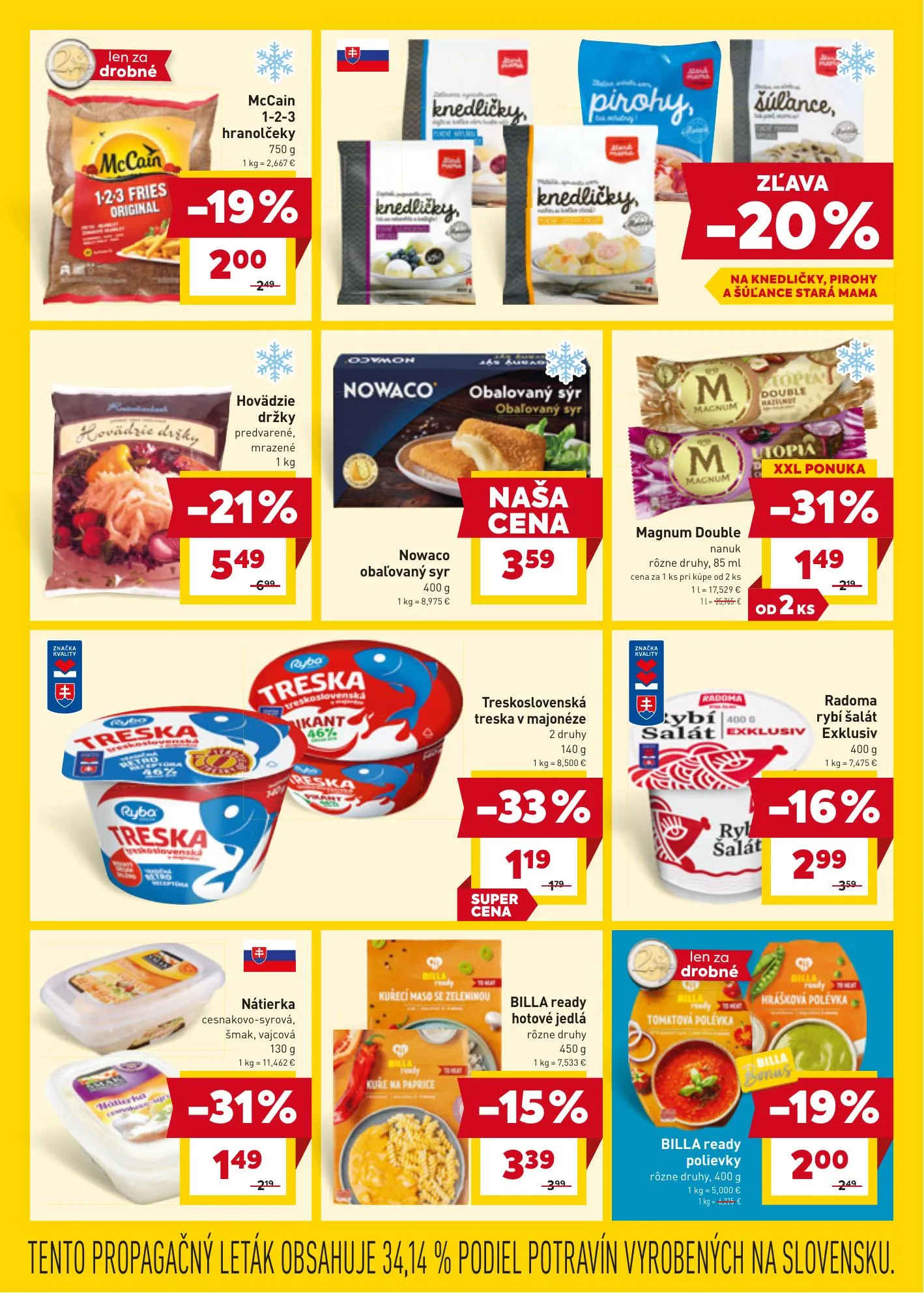 Billa akciós újság Szlovákia 04.07–04.14 – 13. oldal