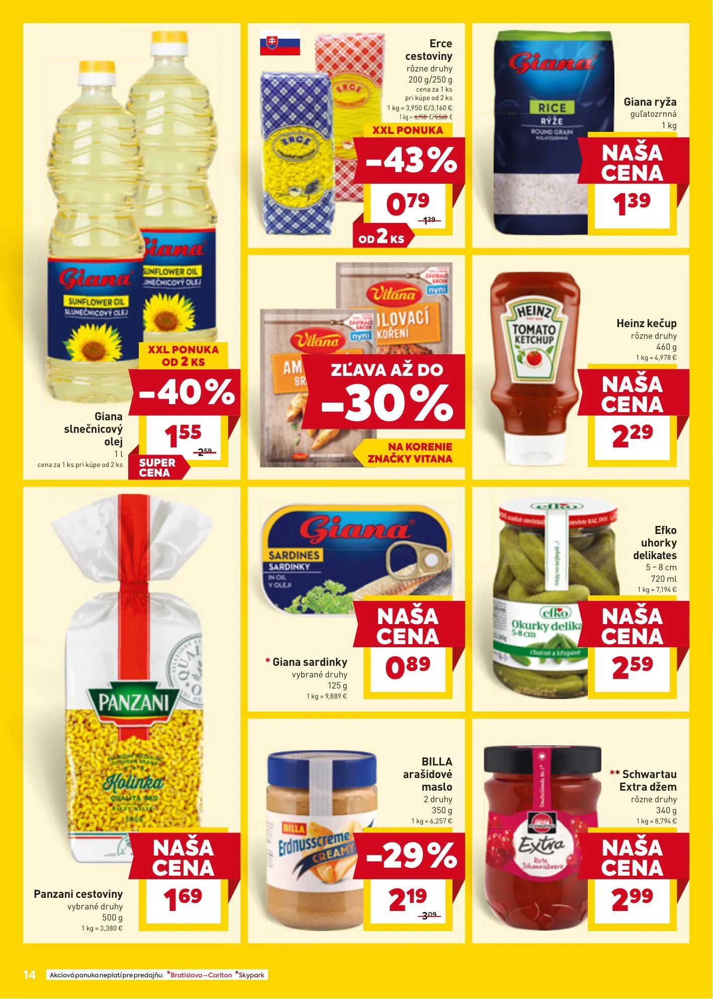 Billa akciós újság Szlovákia 04.07–04.14 – 16. oldal