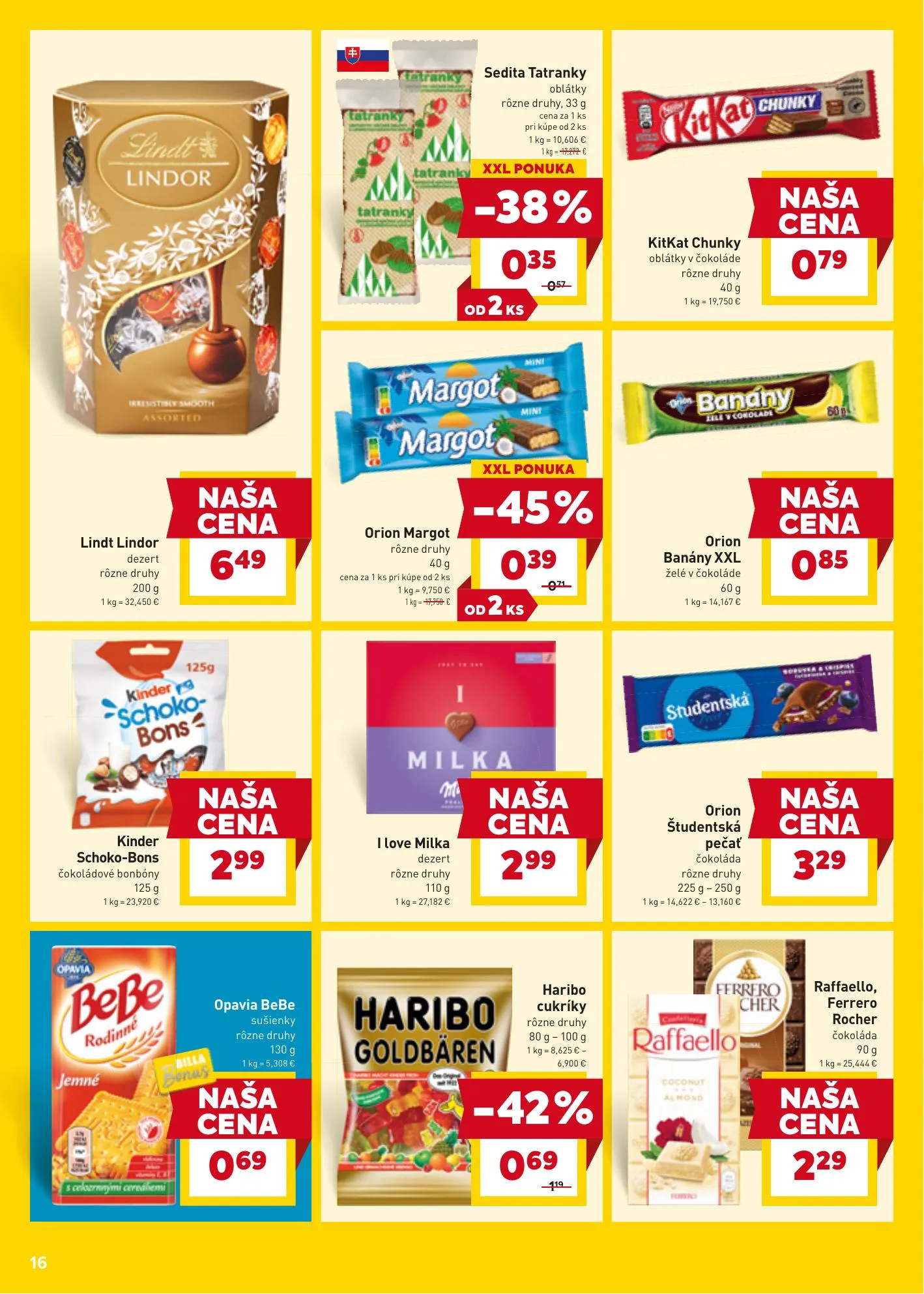 Billa akciós újság Szlovákia 04.07–04.14 – 18. oldal