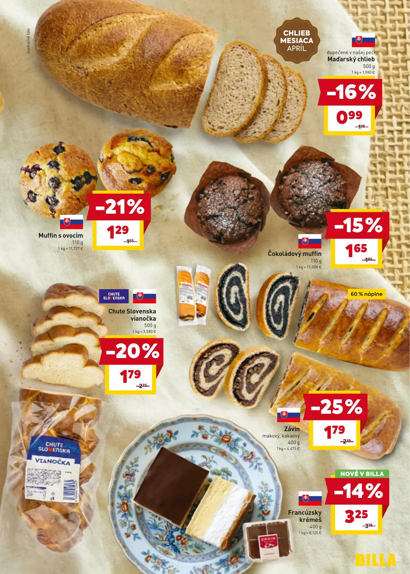 Billa akciós újság Szlovákia 04.07–04.14 – 9. oldal