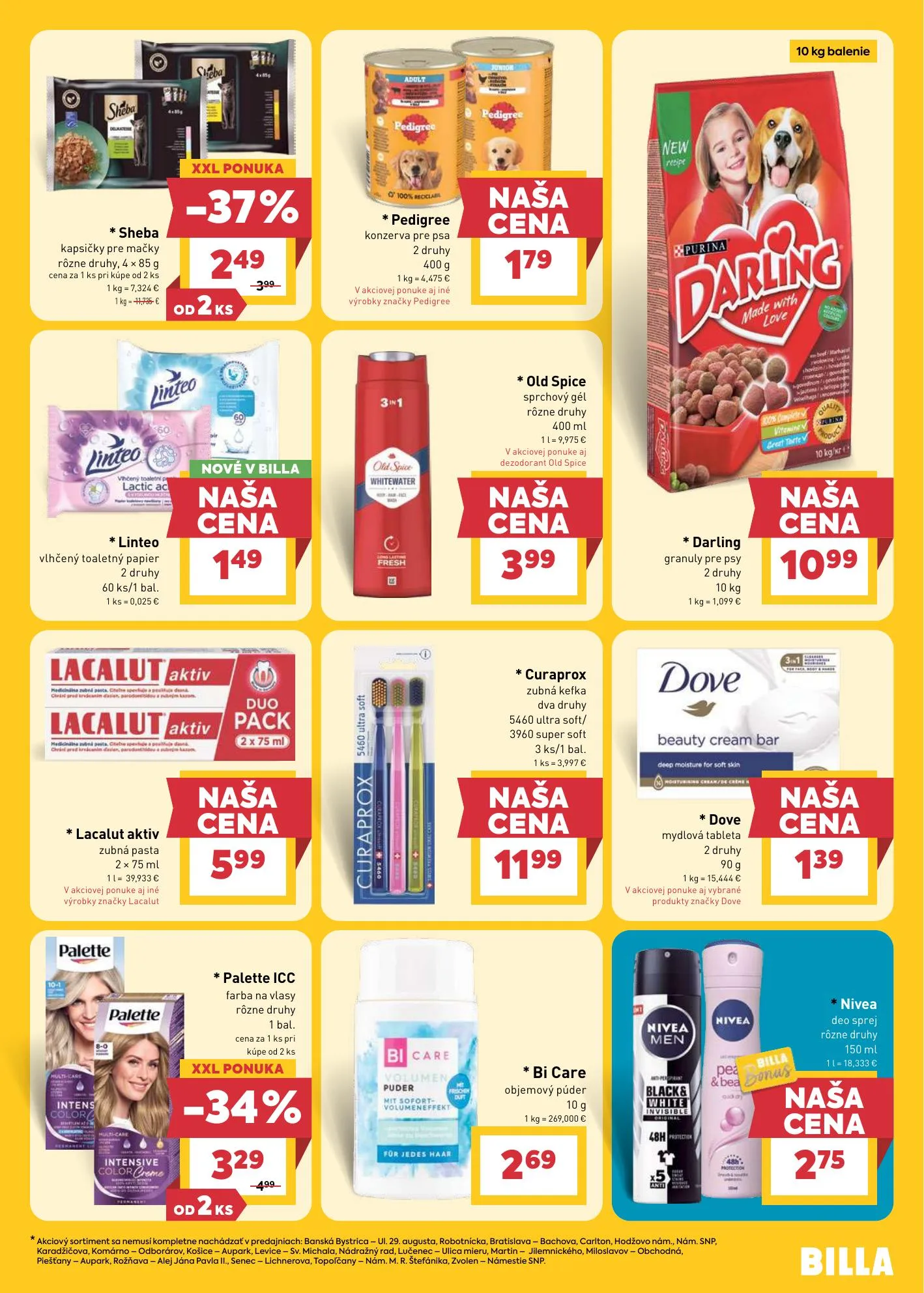 Billa akciós újság Szlovákia 04.15–04.21 – 23. oldal