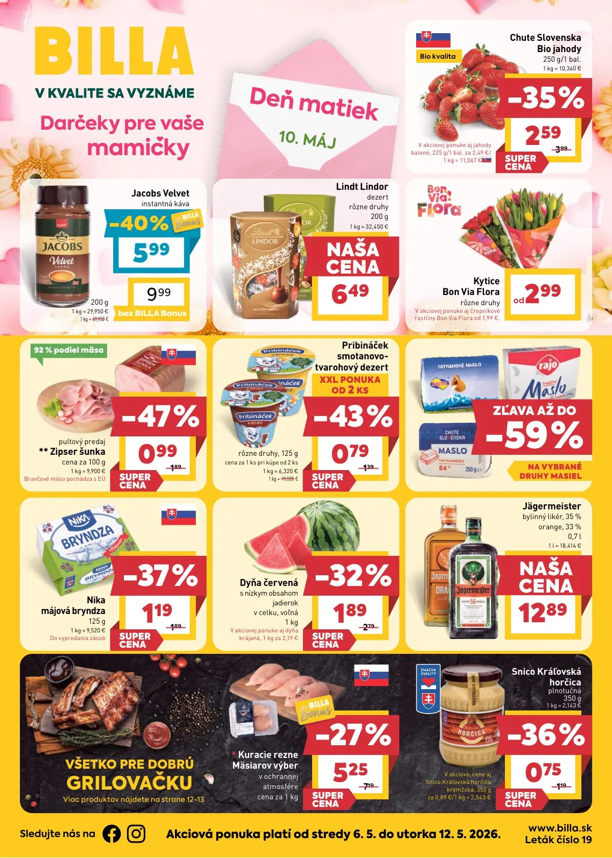 Billa akciós újság Szlovákia 05.06–05.12