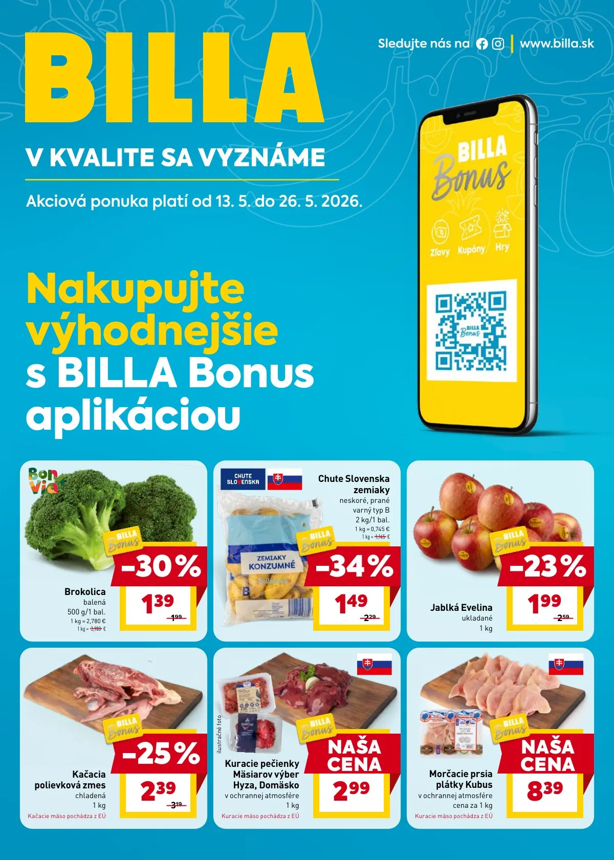 Billa akciós újság Szlovákia 05.13–05.19 – 30. oldal