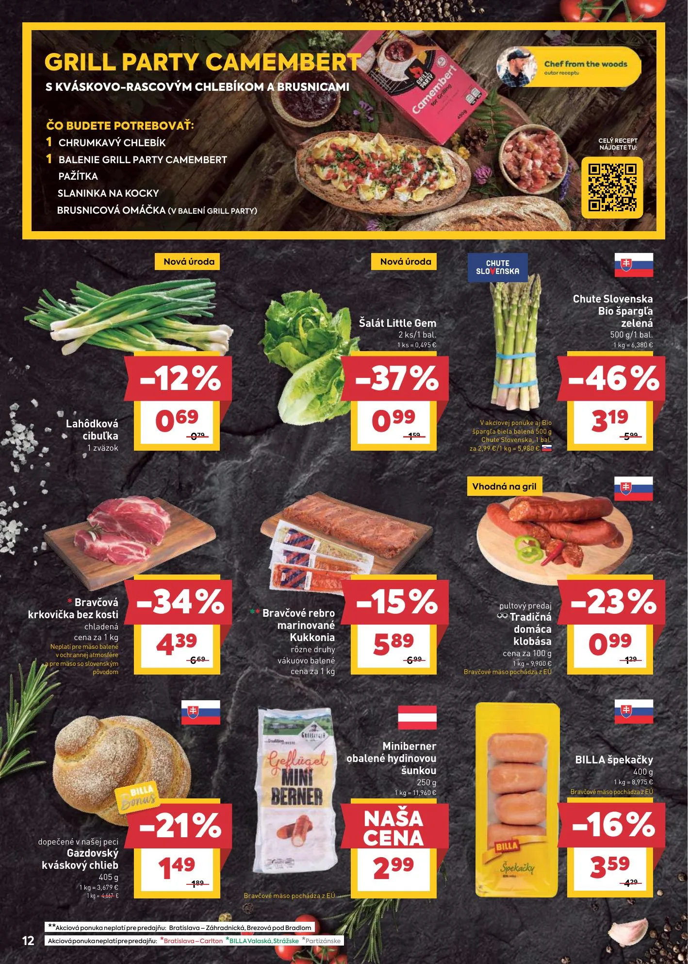 Billa akciós újság Szlovákia 05.20–05.26 – 12. oldal