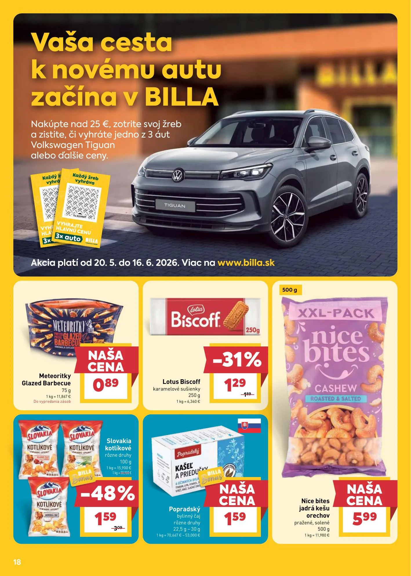 Billa akciós újság Szlovákia 05.20–05.26 – 18. oldal