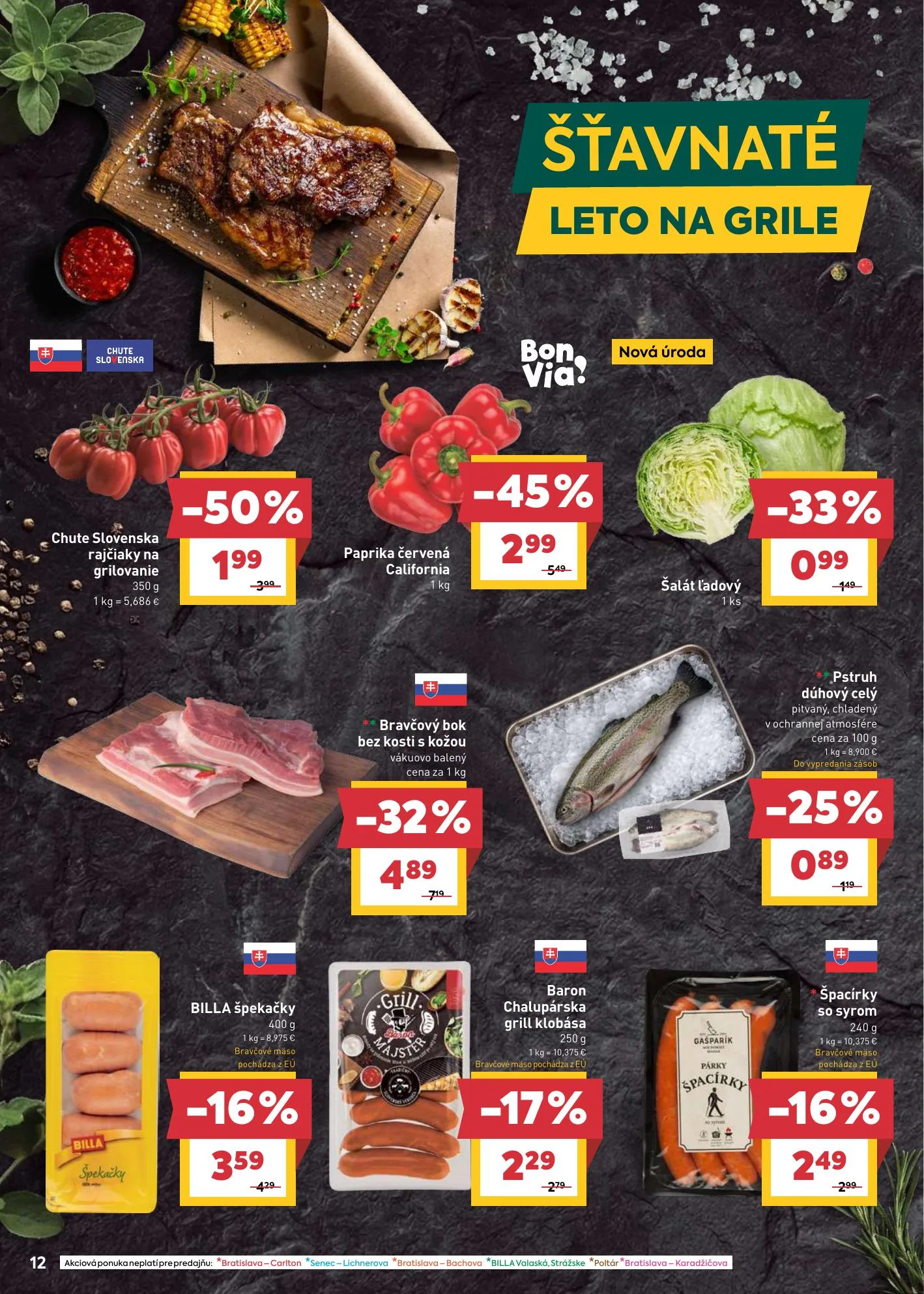 Billa akciós újság Szlovákia 05.27–06.02 – 12. oldal