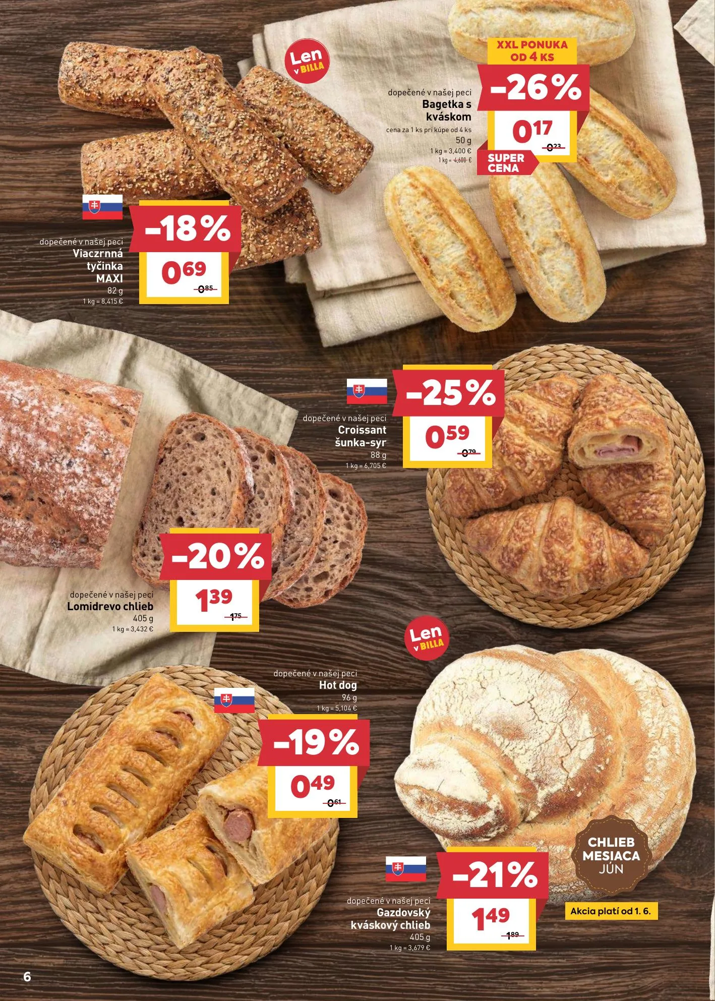 Billa akciós újság Szlovákia 05.27–06.02 – 6. oldal
