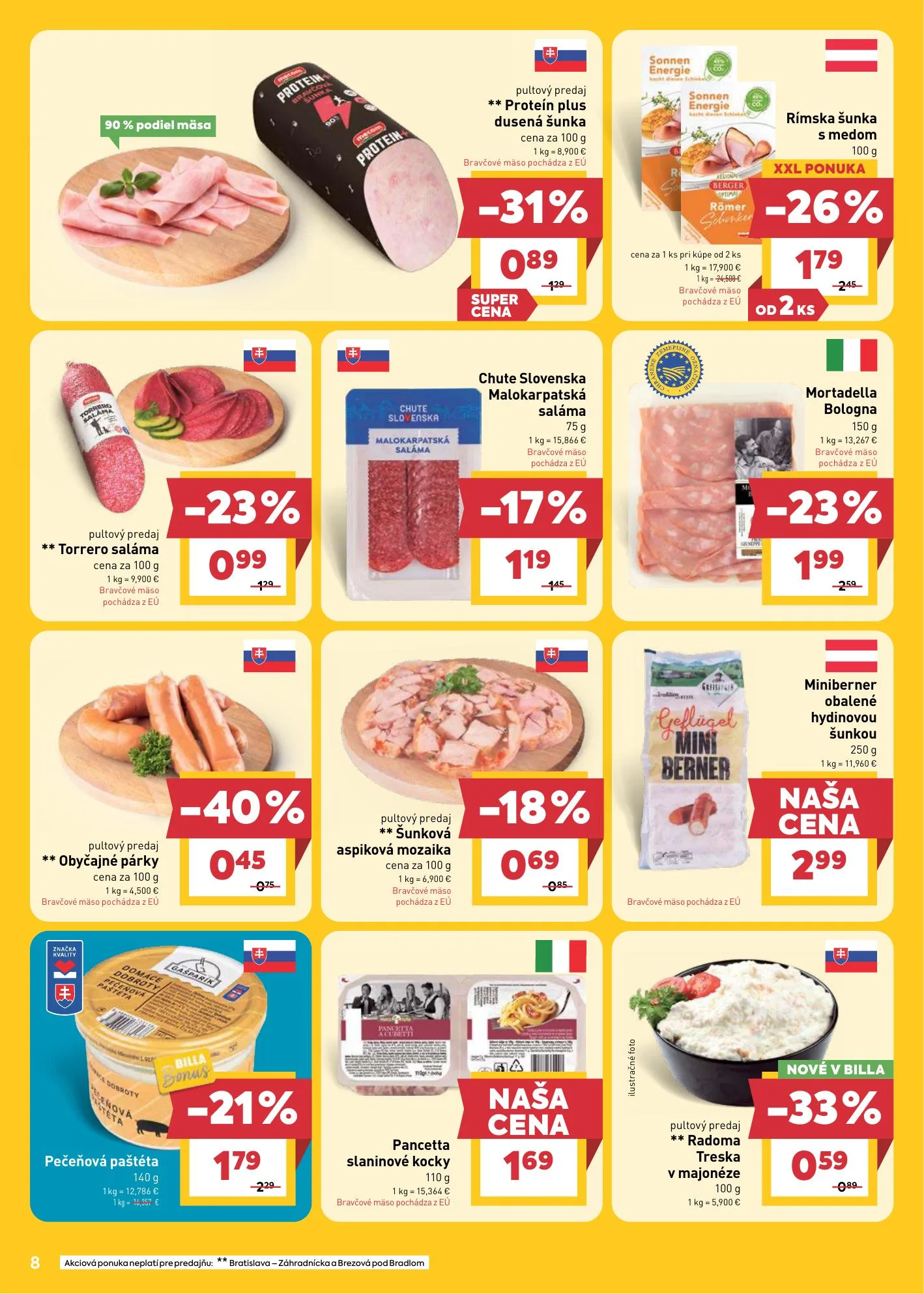 Billa akciós újság Szlovákia 06.03–06.09 – 10. oldal