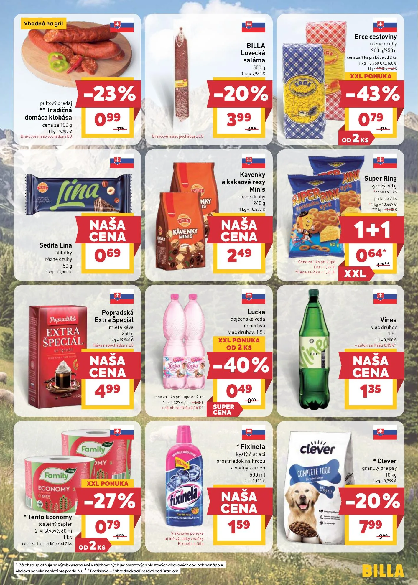 Billa akciós újság Szlovákia 06.03–06.09 – 15. oldal