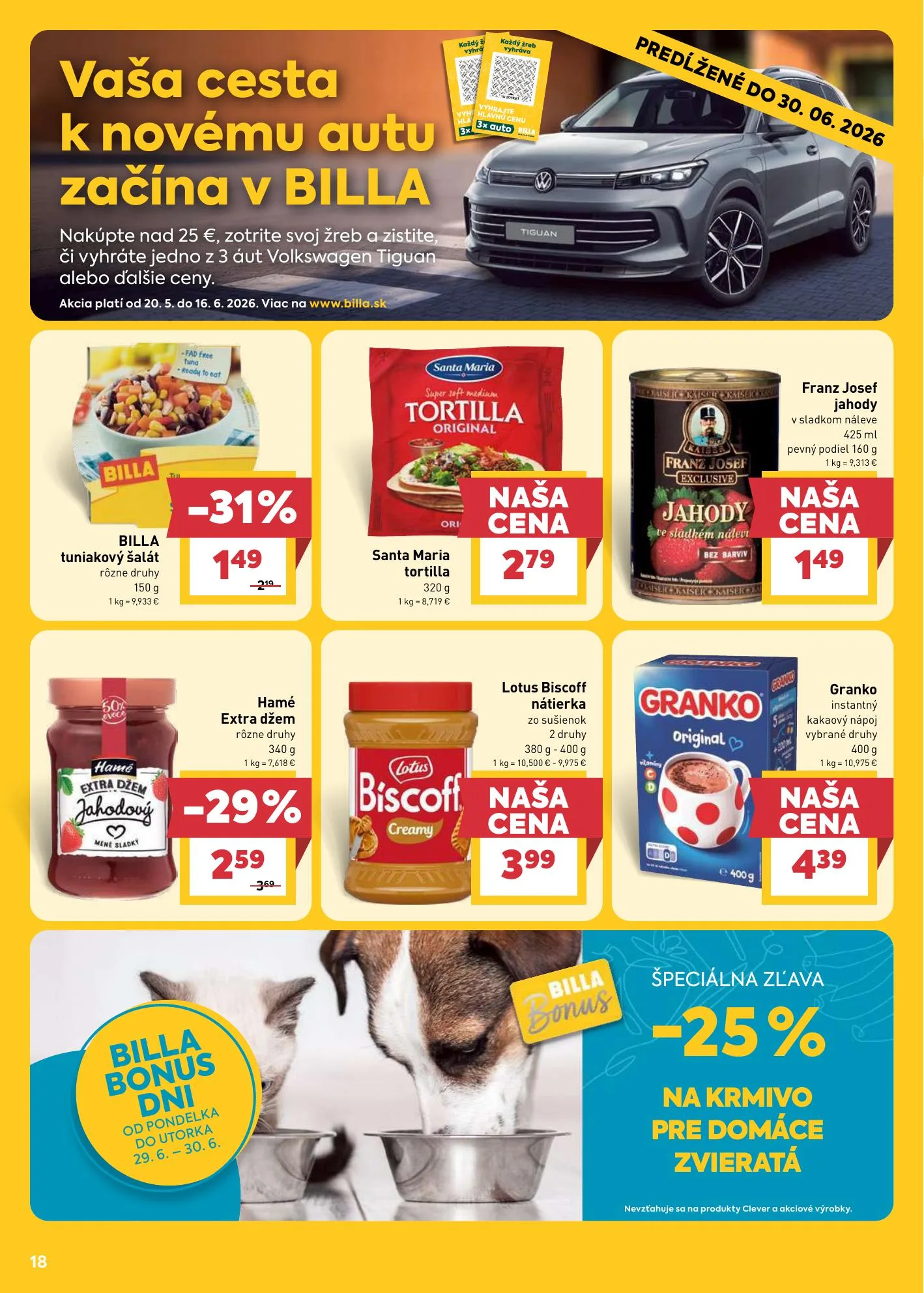 Billa akciós újság Szlovákia 06.24–06.30 – 18. oldal