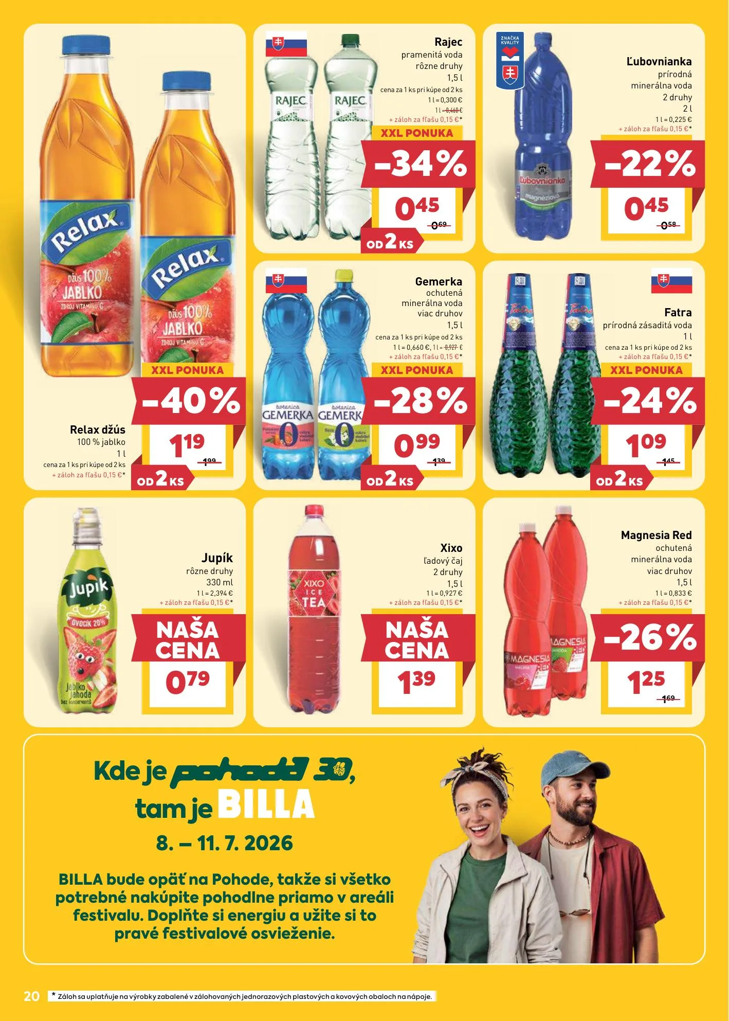 Billa akciós újság Szlovákia 07.01–07.07 – 20. oldal