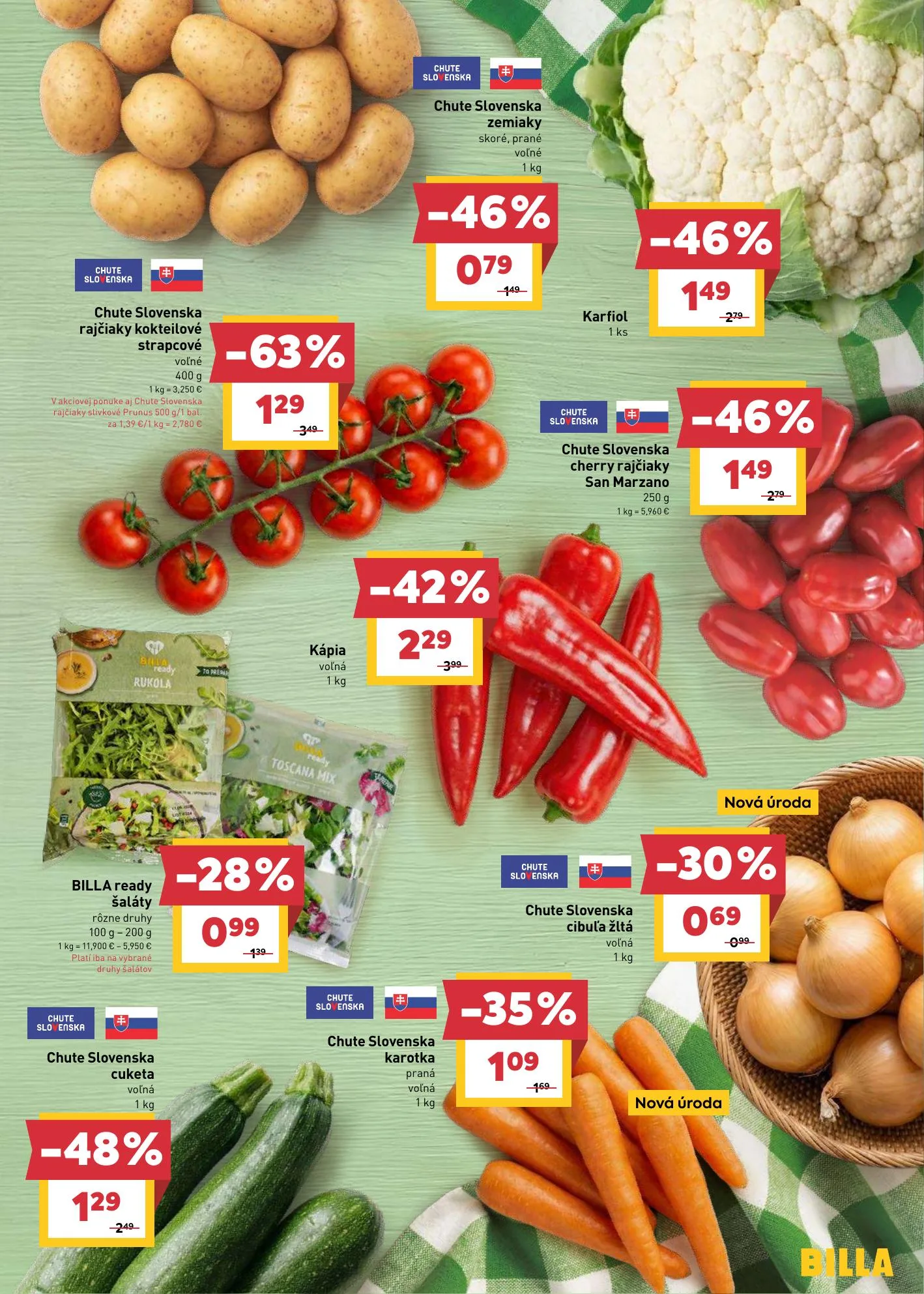 Billa akciós újság Szlovákia 07.01–07.07 – 3. oldal