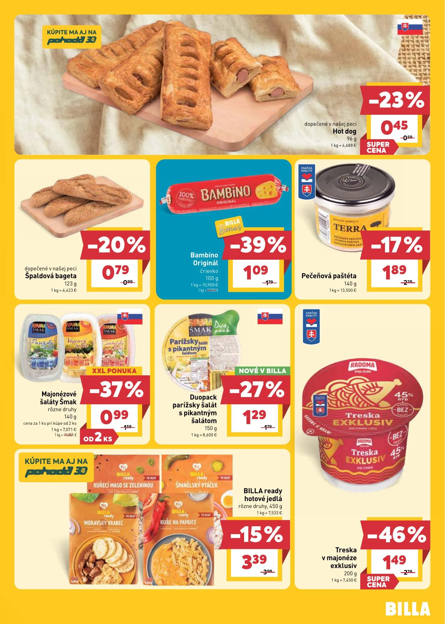 Billa akciós újság Szlovákia 07.01–07.07 – 7. oldal
