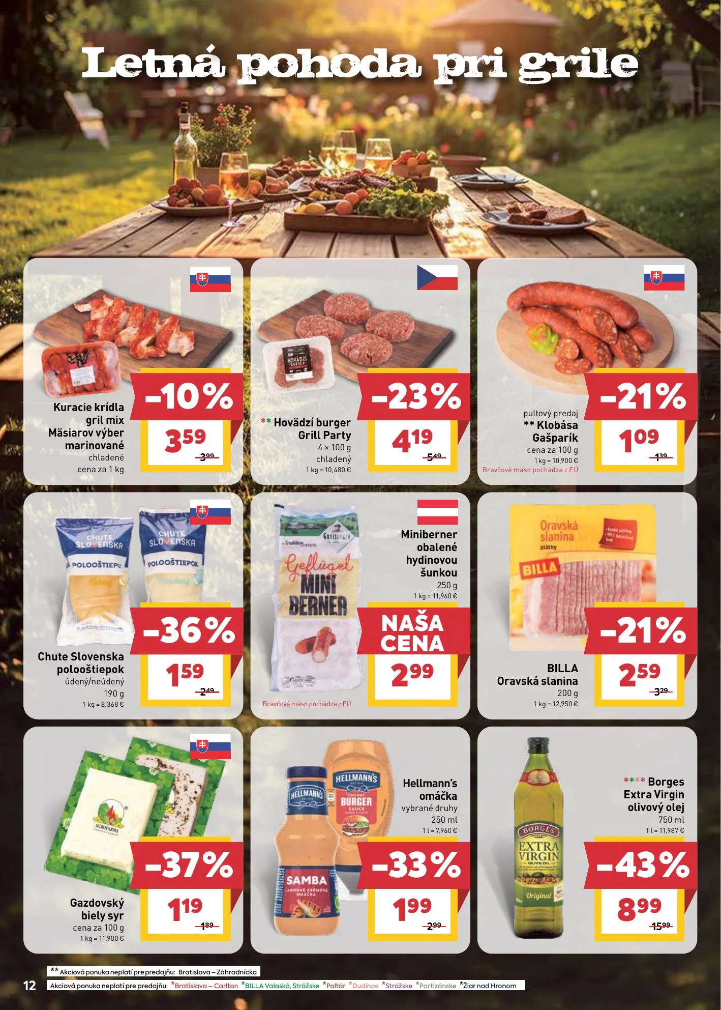 Billa akciós újság Szlovákia 07.08–07.14 – 14. oldal