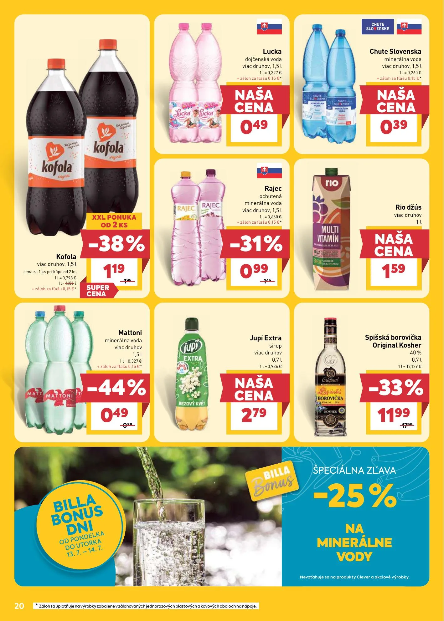 Billa akciós újság Szlovákia 07.08–07.14 – 22. oldal