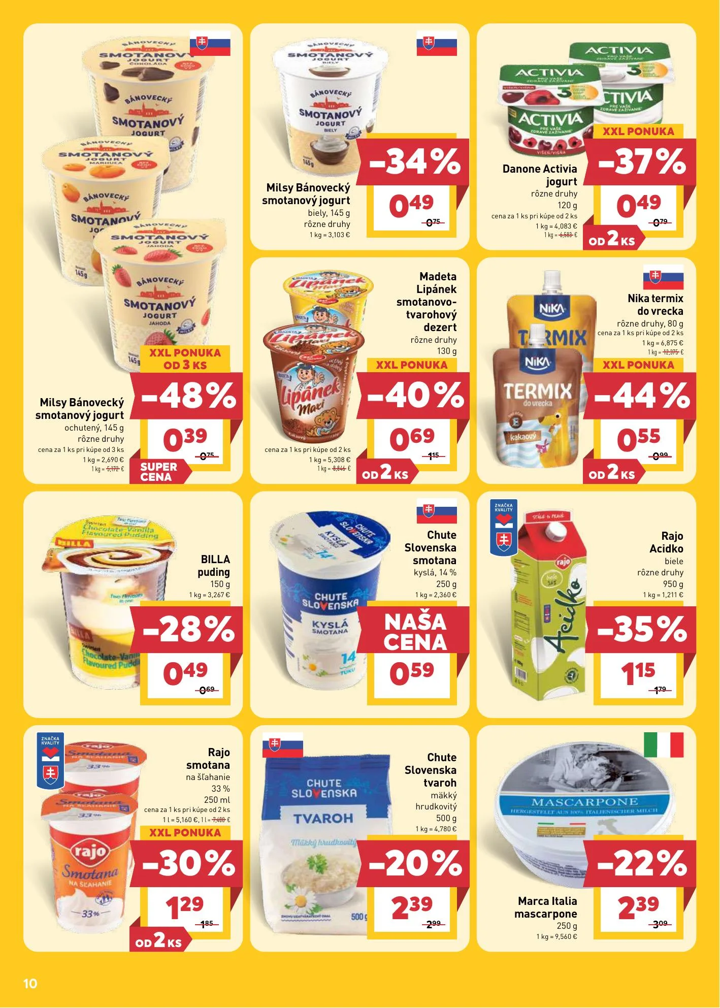 Billa akciós újság Szlovákia 07.15–07.21 – 10. oldal