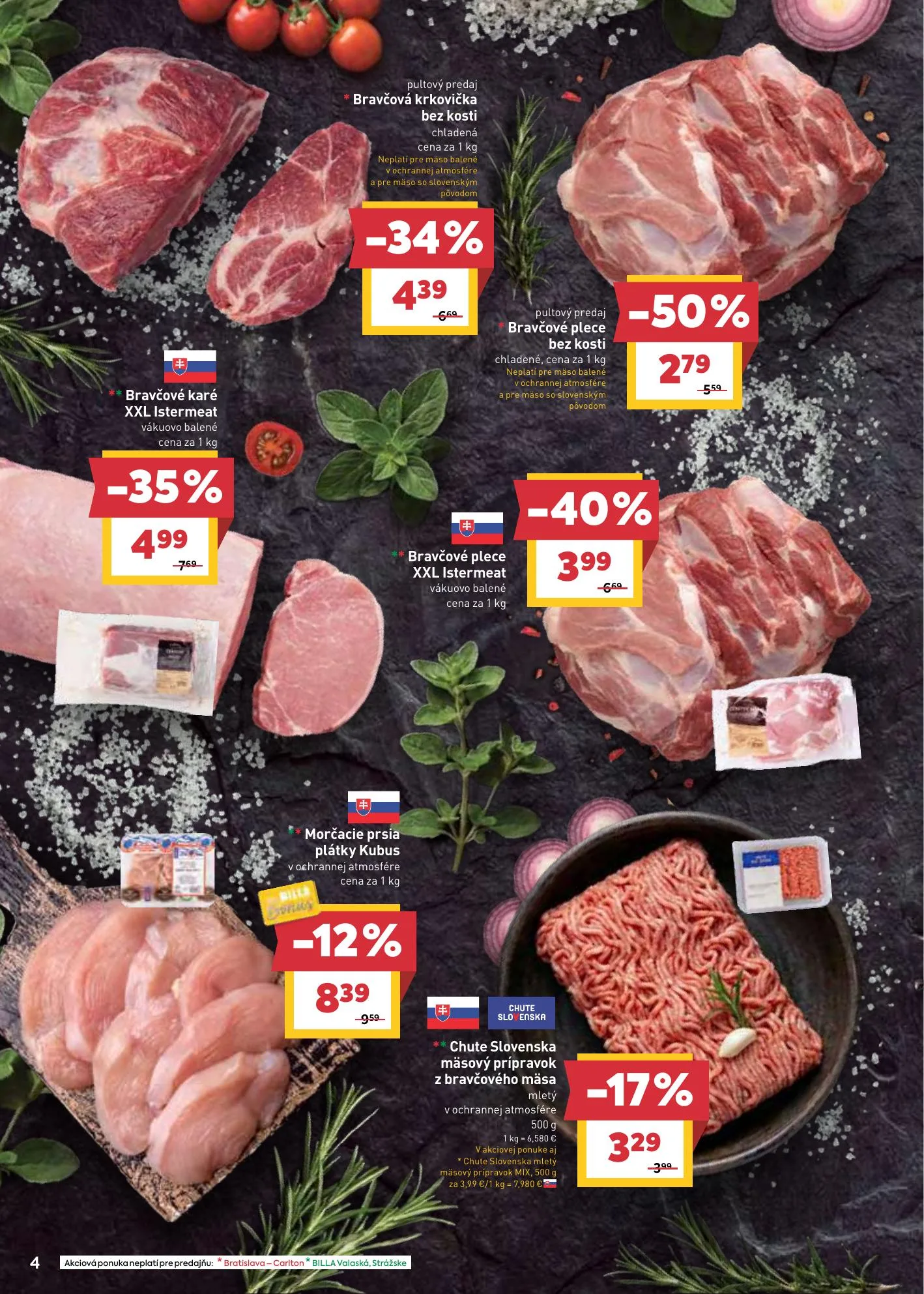 Billa akciós újság Szlovákia 07.22–07.28 – 4. oldal