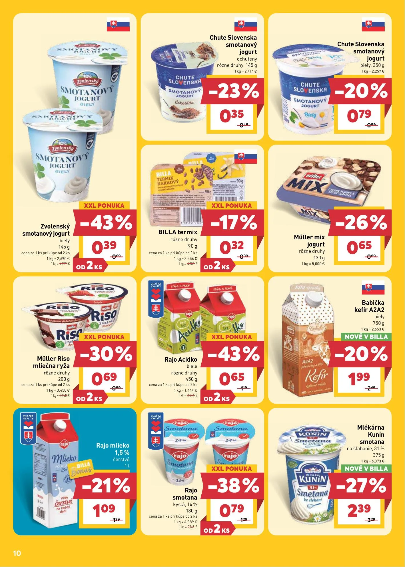 Billa akciós újság Szlovákia 07.29–08.04 – 10. oldal