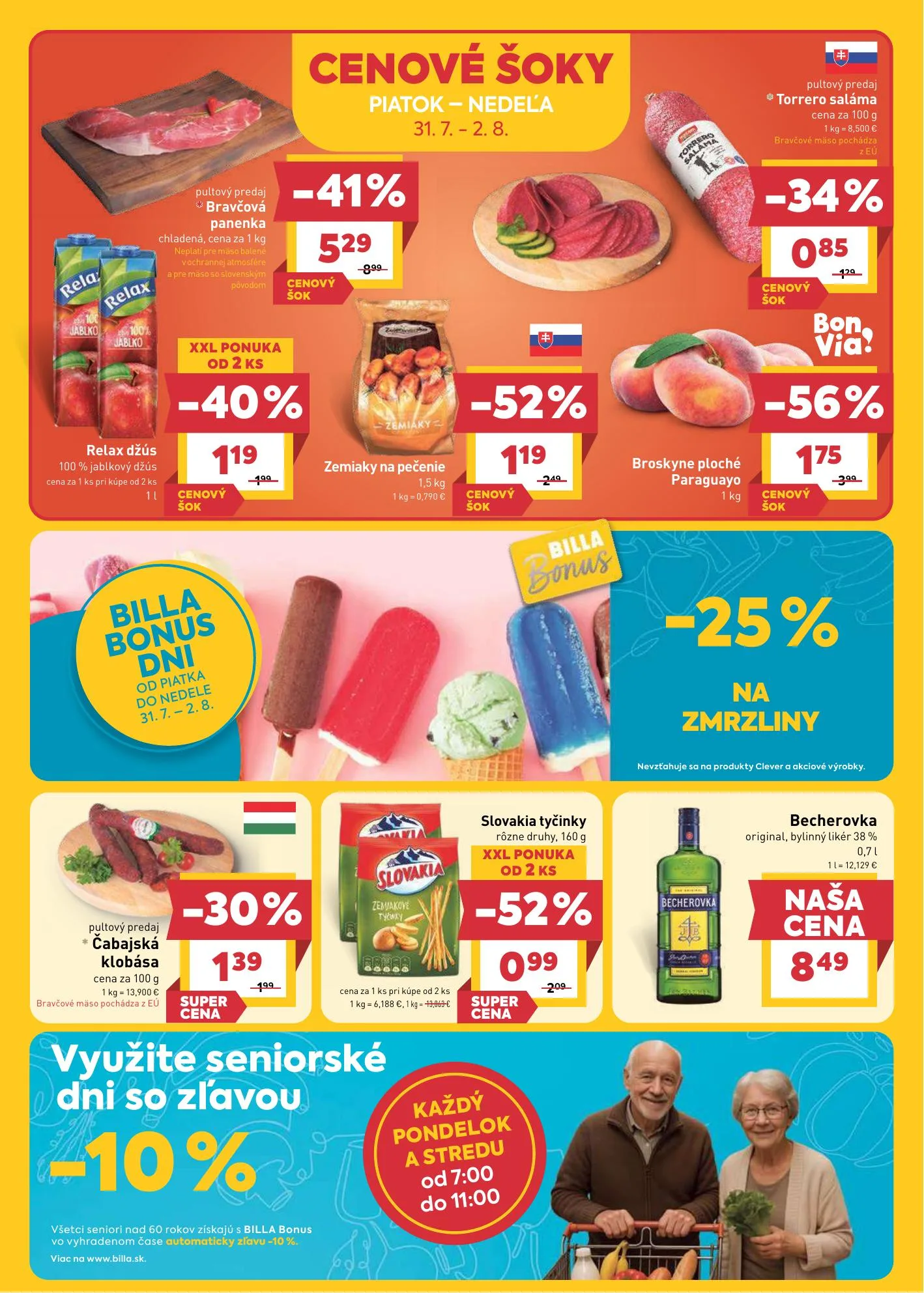 Billa akciós újság Szlovákia 07.29–08.04 – 24. oldal