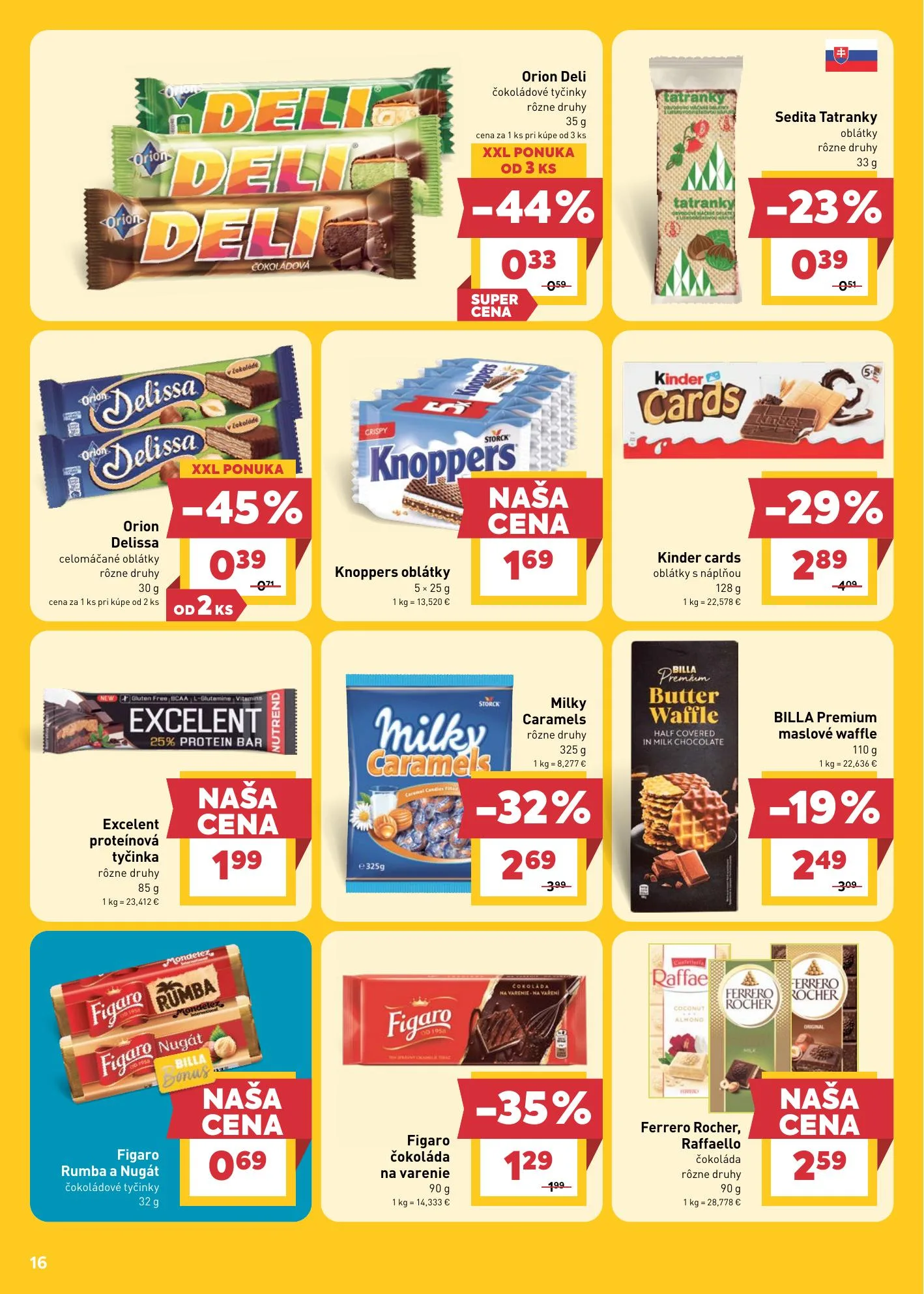 Billa akciós újság Szlovákia 08.05–08.11 – 16. oldal