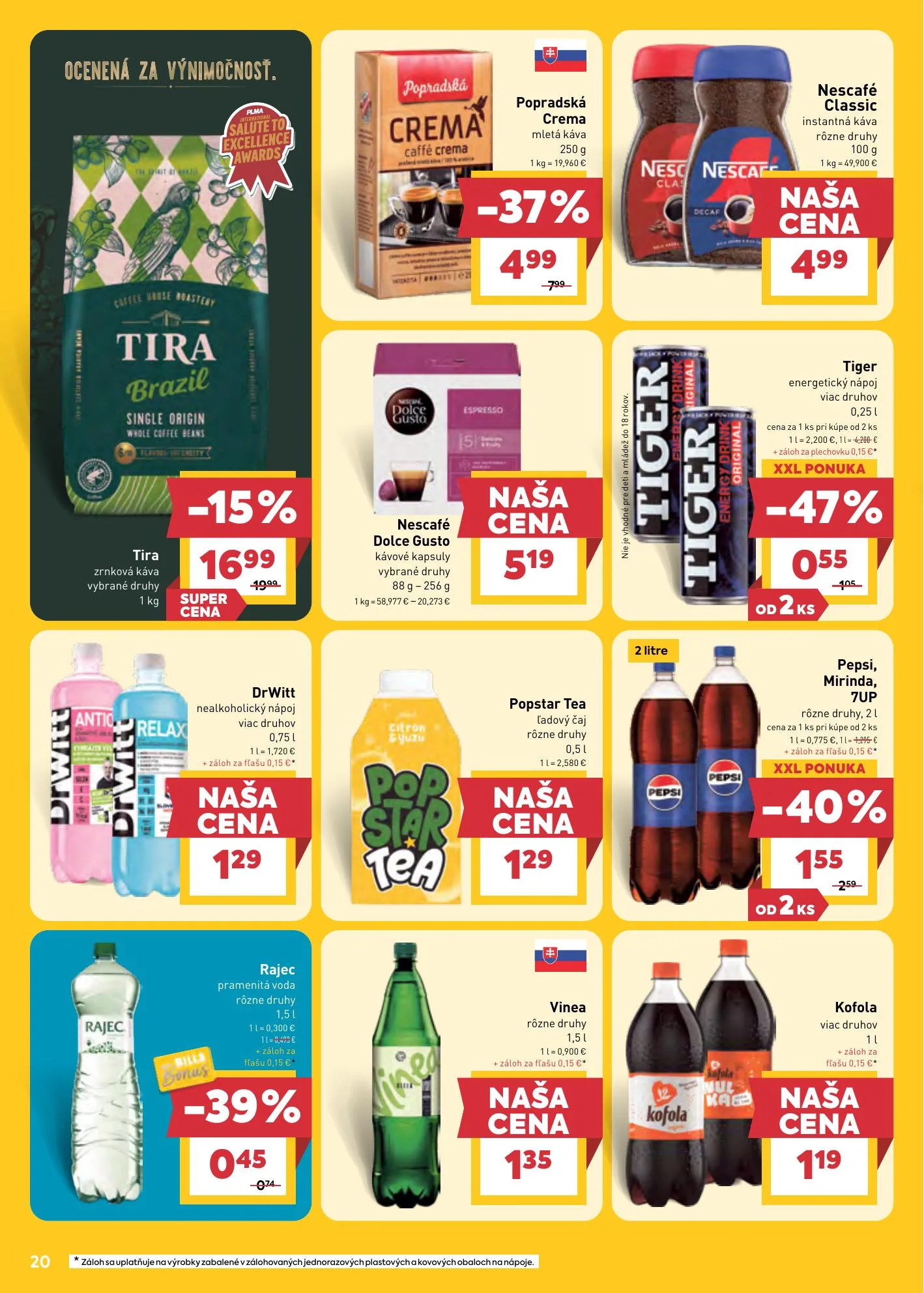 Billa akciós újság Szlovákia 08.05–08.11 – 20. oldal