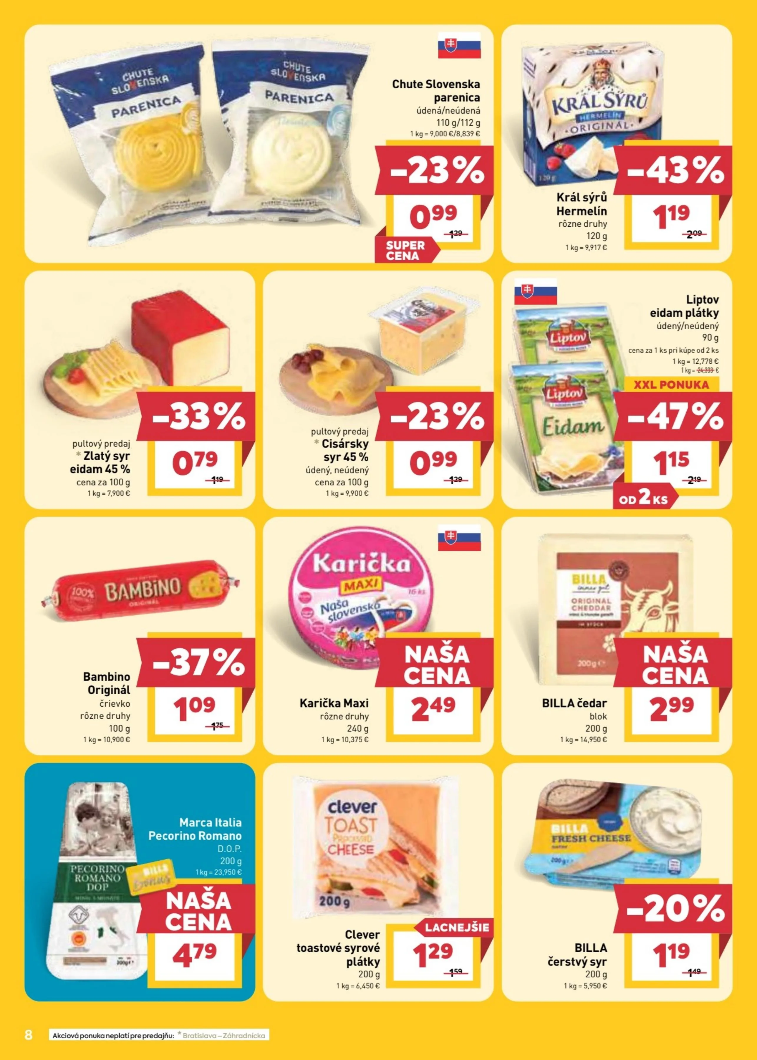 Billa akciós újság Szlovákia 08.12–08.18 – 10. oldal