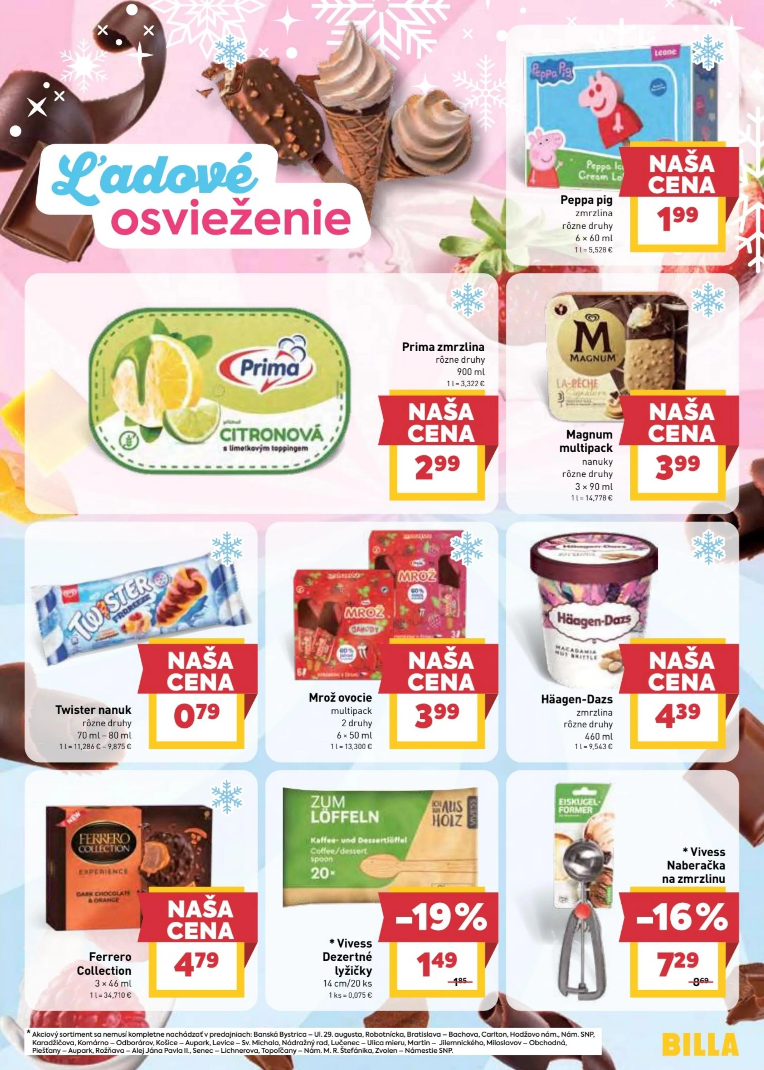 Billa akciós újság Szlovákia 08.12–08.18 – 19. oldal