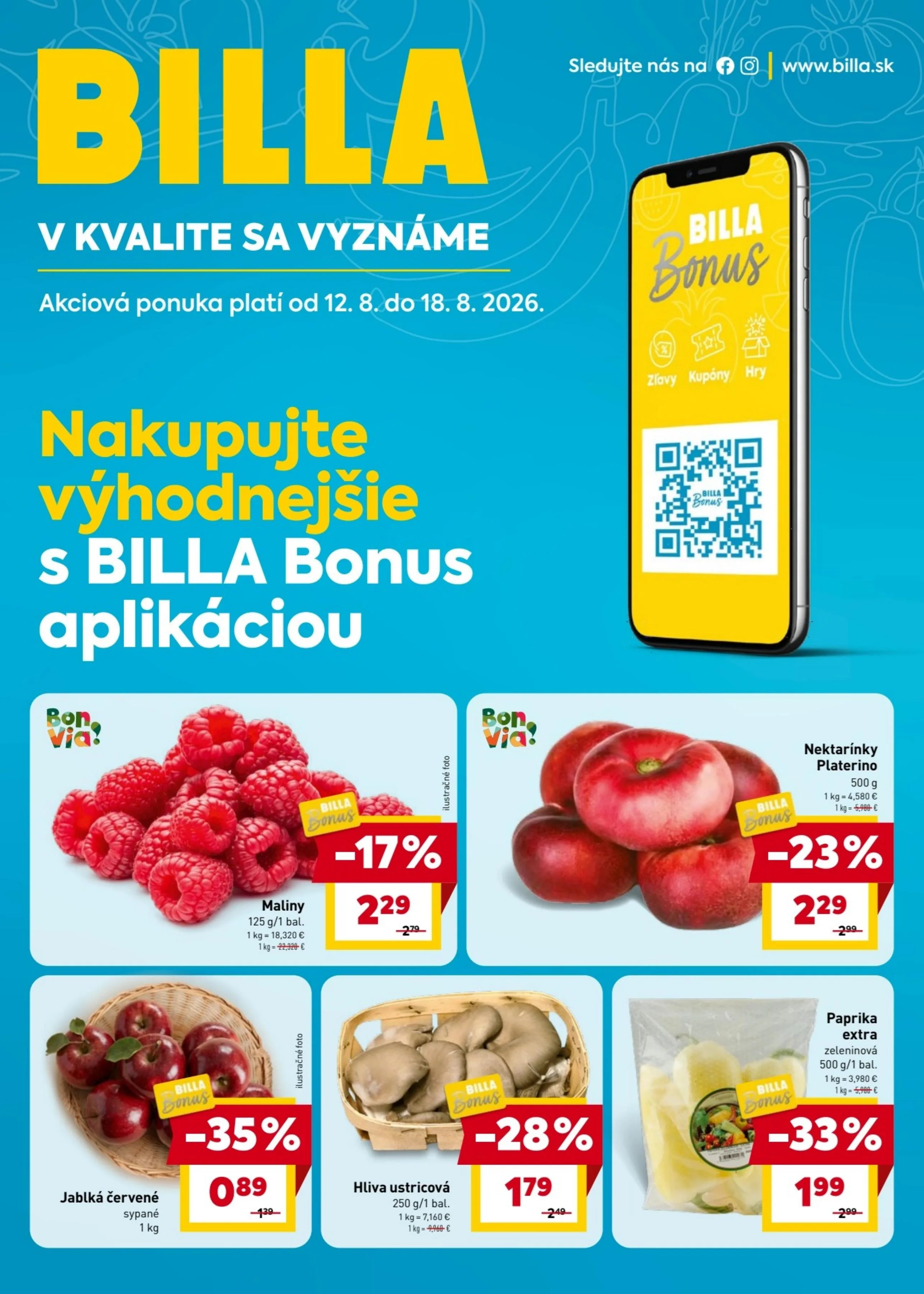 Billa akciós újság Szlovákia 08.12–08.18 – 26. oldal