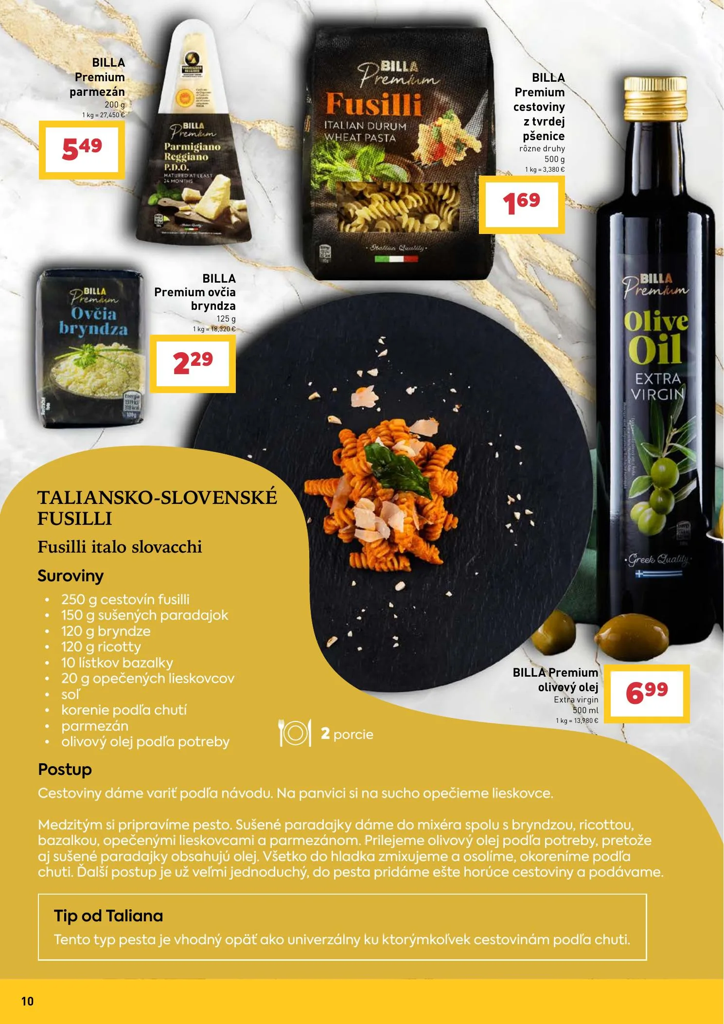 Billa akciós újság Szlovákia 09.09–10.06 – 10. oldal