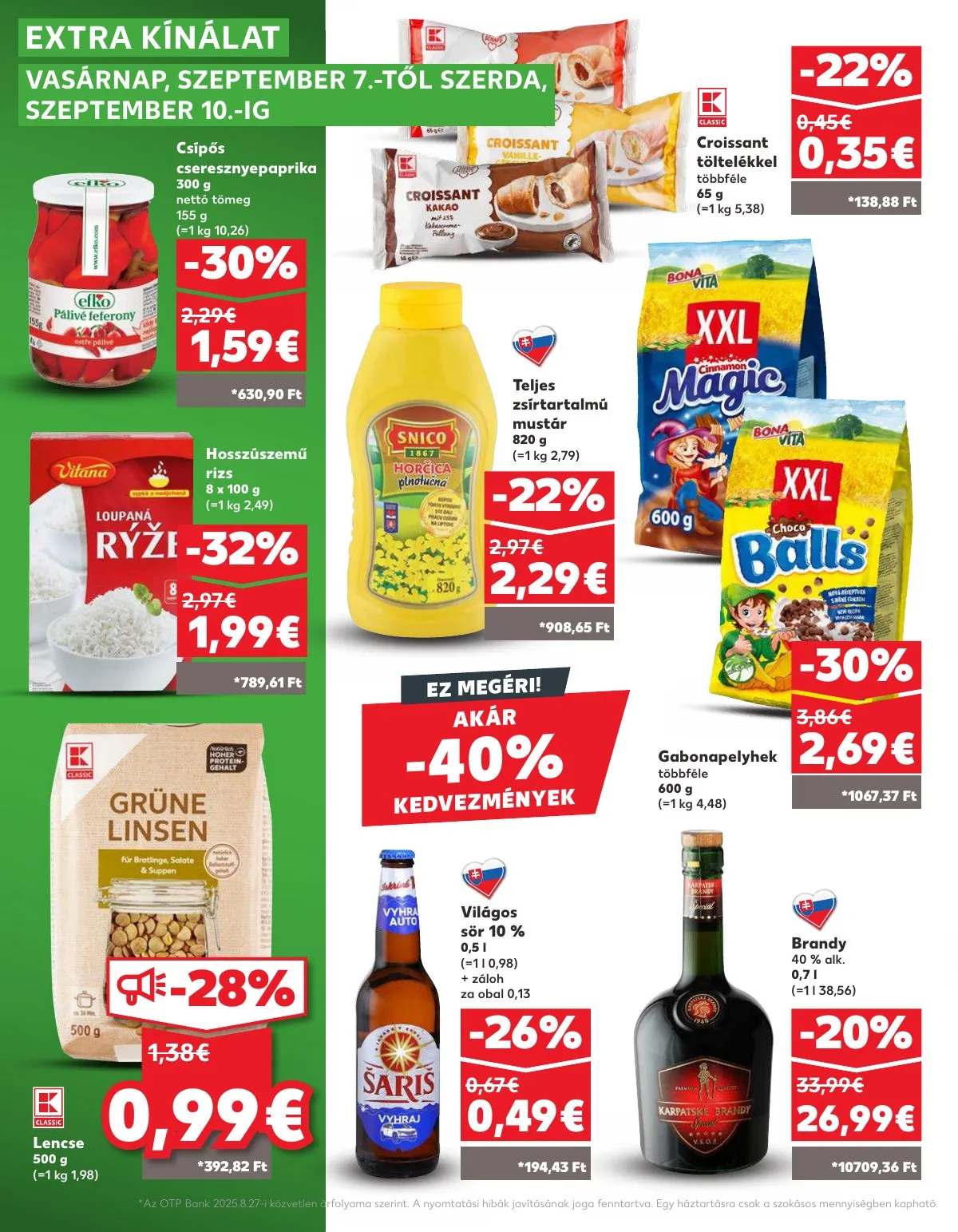 Kaufland akciós újság Dunaszerdahely Nagymegyer 09.04–09.10 – 38. oldal