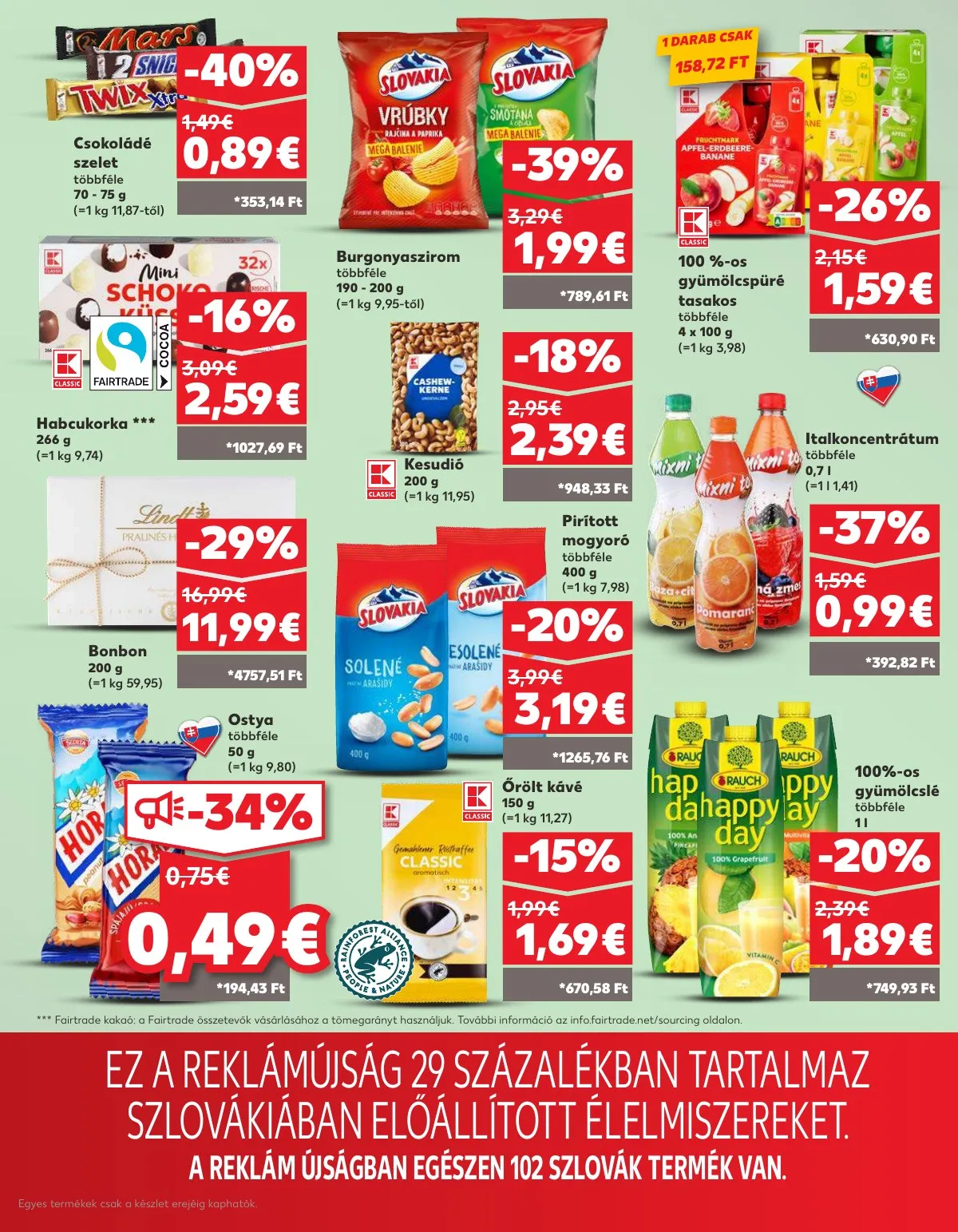 Kaufland akciós újság Dunaszerdahely Nagymegyer 09.04–09.10 – 39. oldal