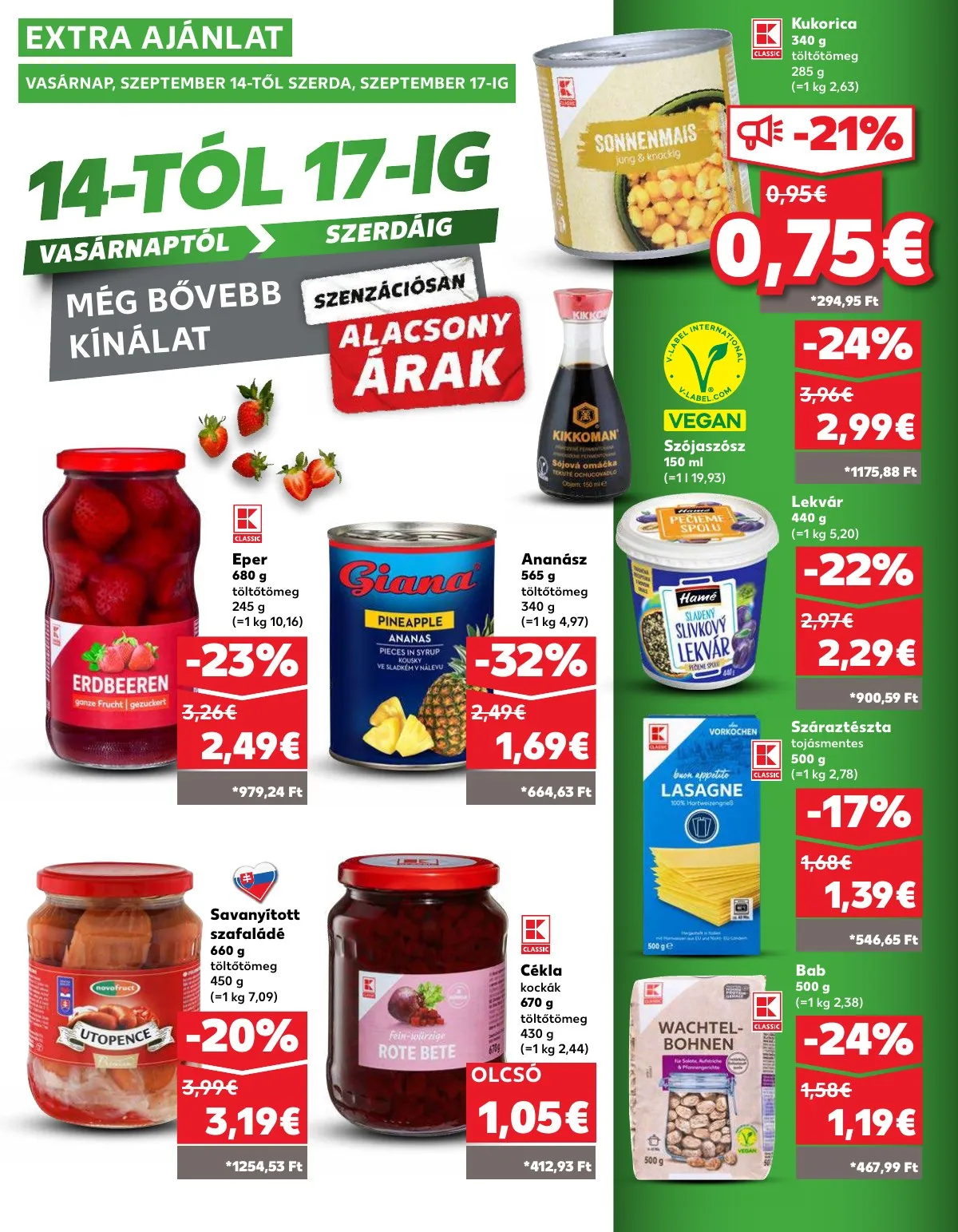 Kaufland akciós újság Dunaszerdahely Nagymegyer 09.11–09.17 – 38. oldal