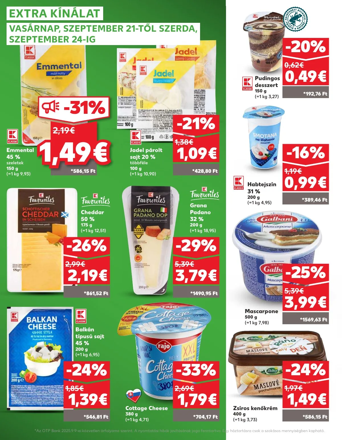 Kaufland akciós újság Dunaszerdahely Nagymegyer 09.18–09.24 – 36. oldal
