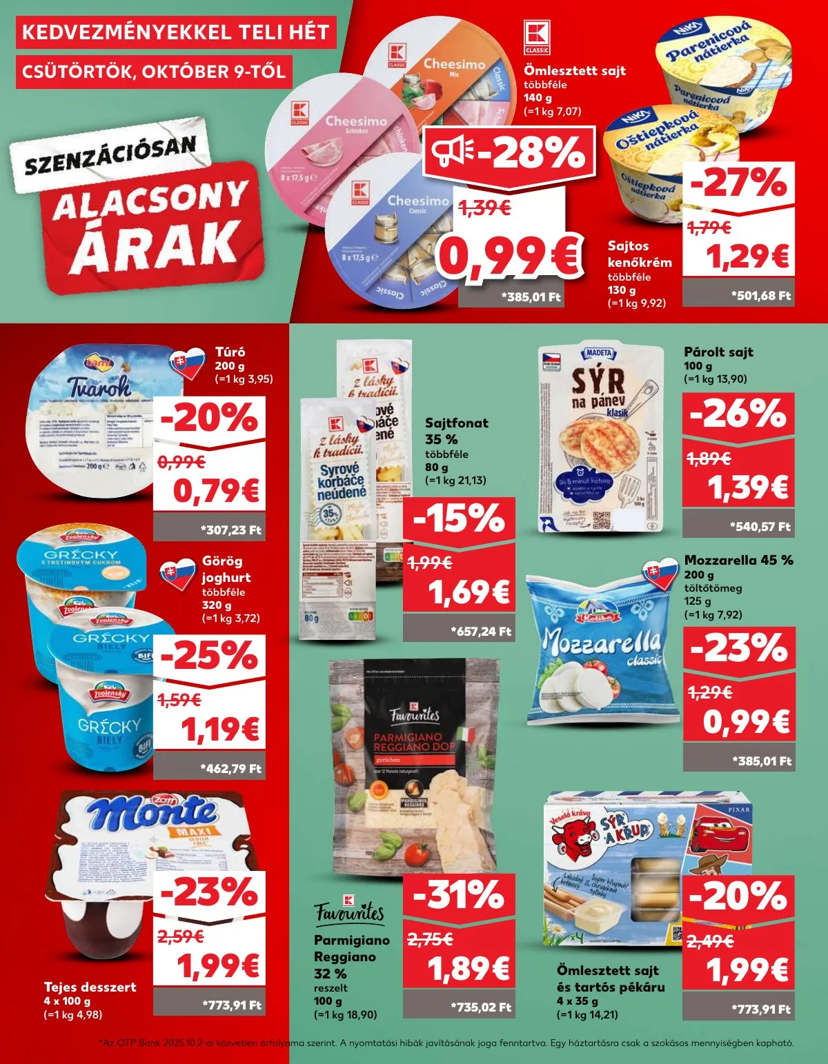 Kaufland akciós újság Dunaszerdahely Nagymegyer 10.09–10.15 – 20. oldal