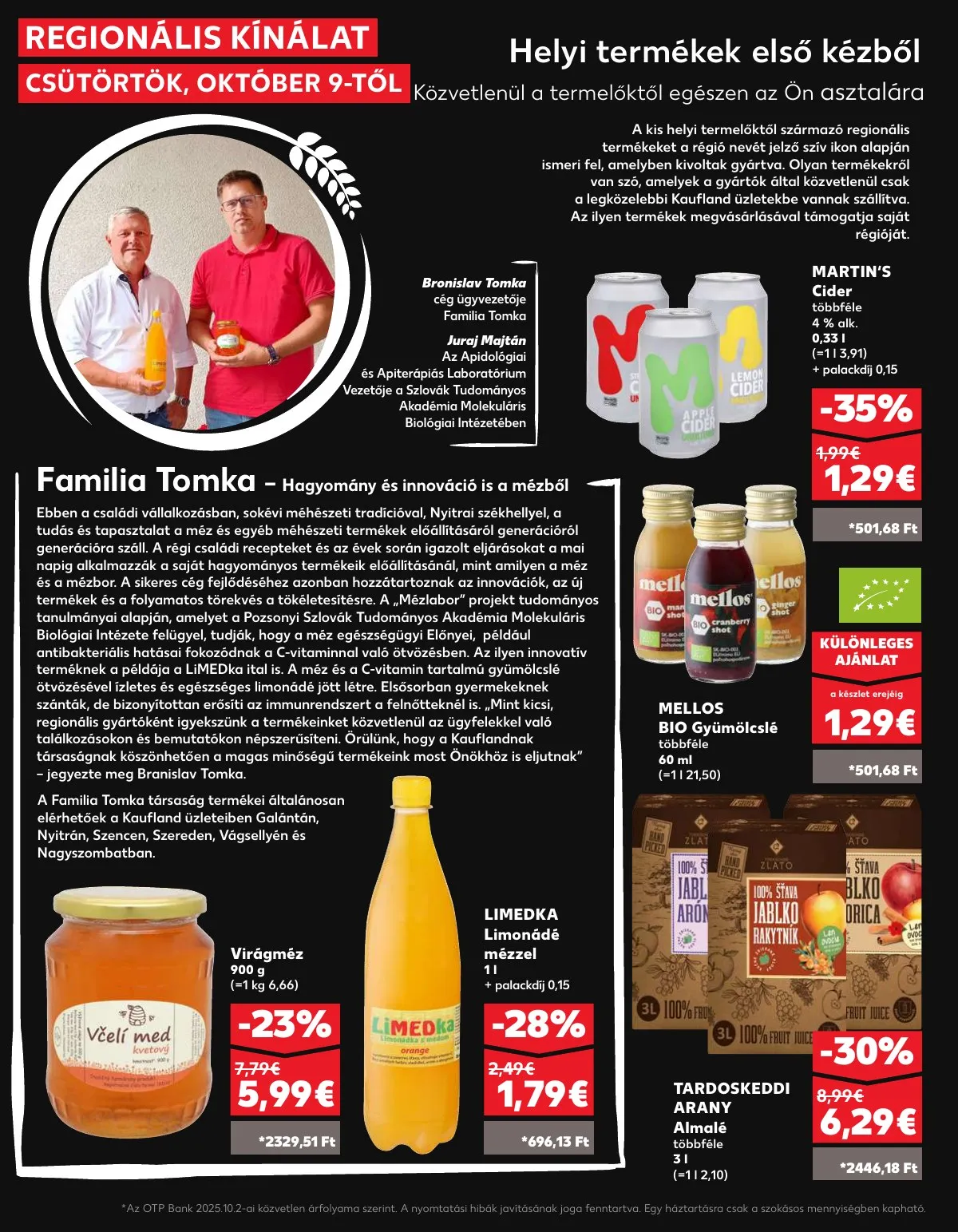 Kaufland akciós újság Dunaszerdahely Nagymegyer 10.09–10.15 – 30. oldal