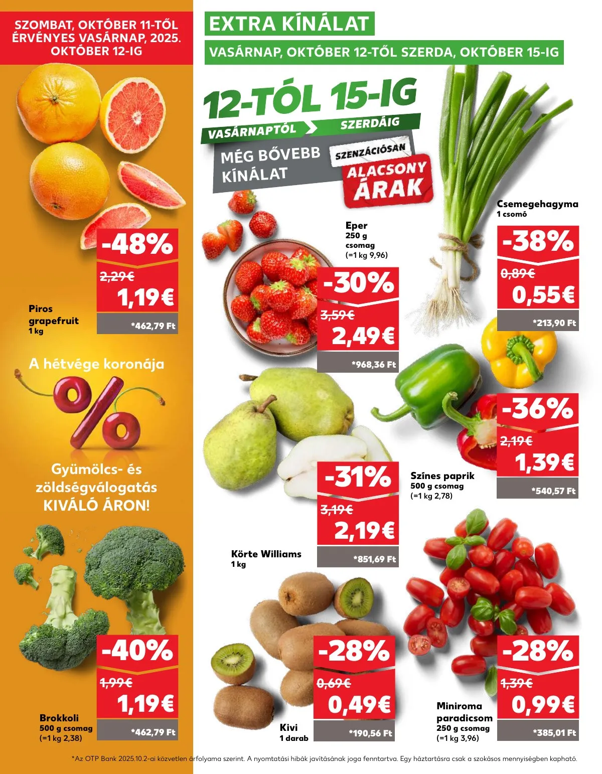 Kaufland akciós újság Dunaszerdahely Nagymegyer 10.09–10.15 – 34. oldal