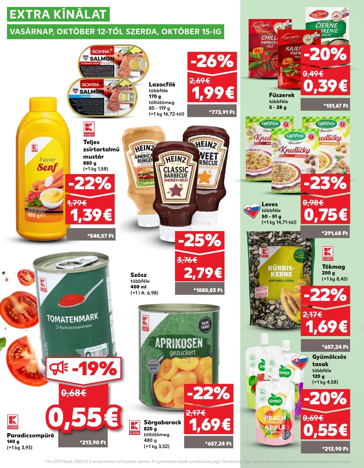 Kaufland akciós újság Dunaszerdahely Nagymegyer 10.09–10.15 – 38. oldal