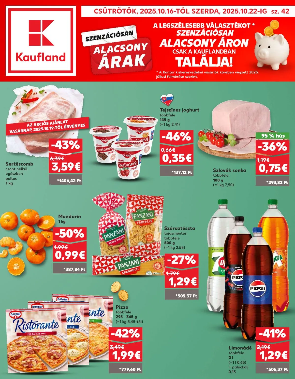 Kaufland akciós újság Dunaszerdahely Nagymegyer 10.16–10.22