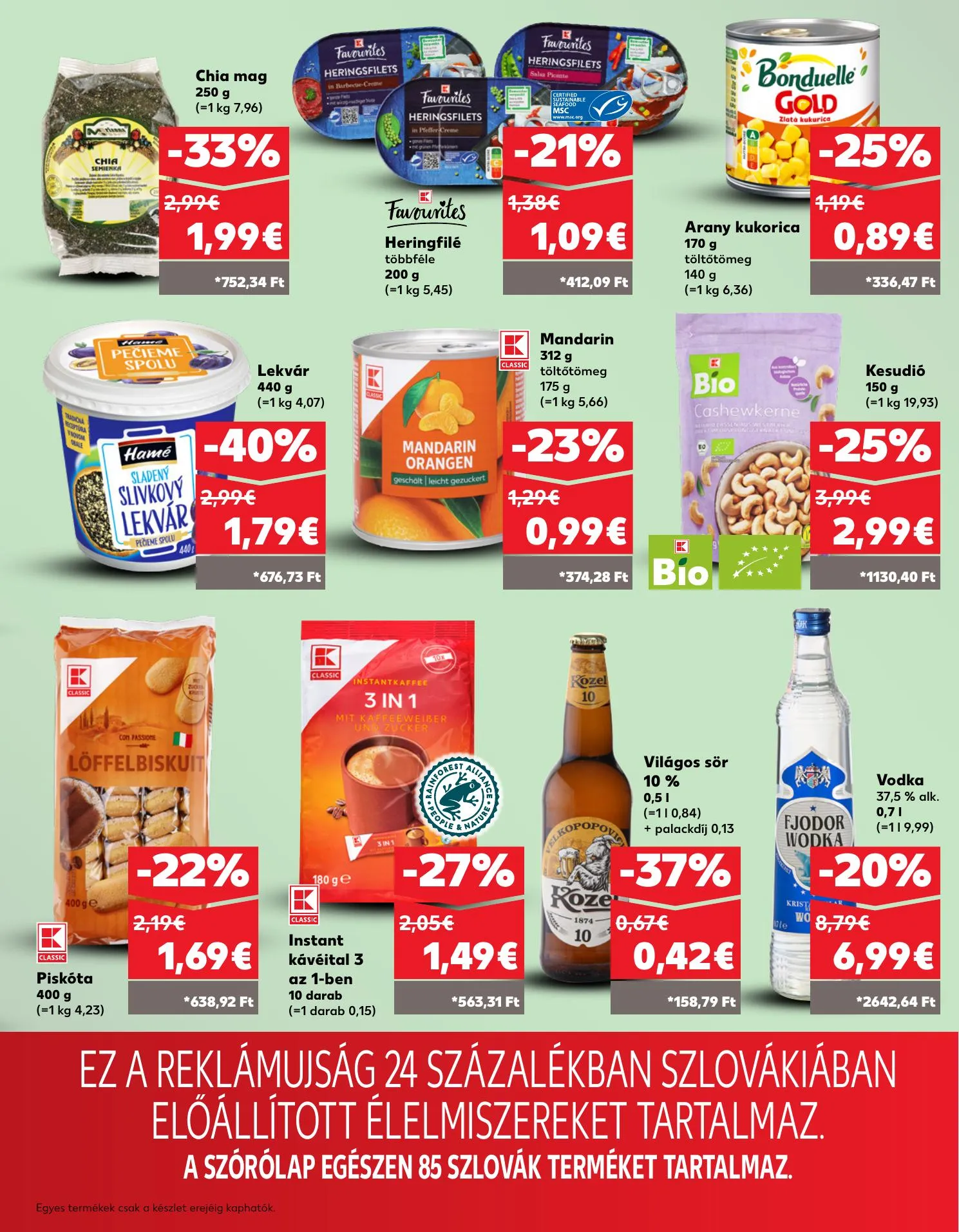 Kaufland akciós újság Dunaszerdahely Nagymegyer 04.16–04.22 – 33. oldal